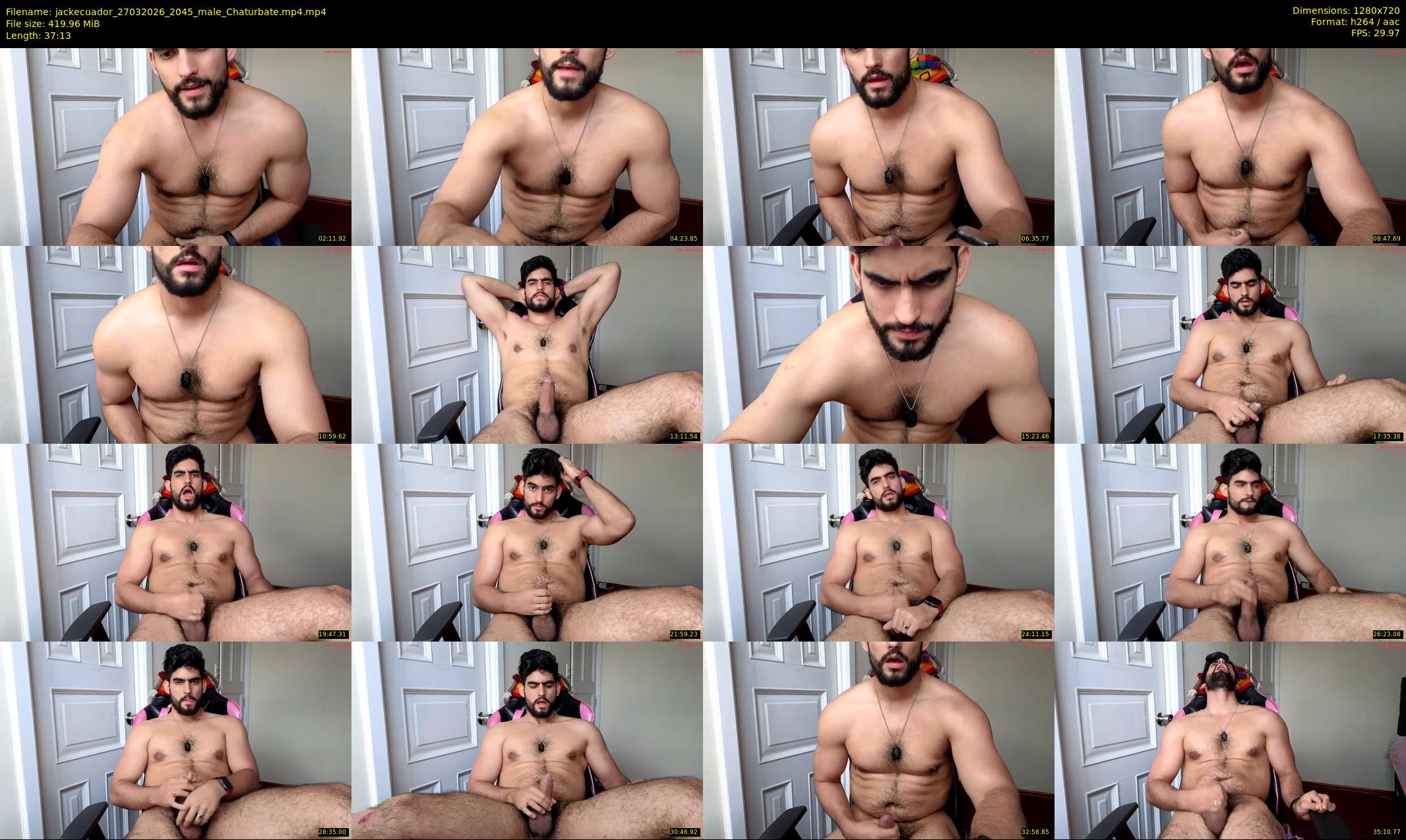 jackecuador — 38 minute Chaturbate male cam show recording, 720p, Mar 27, 2026