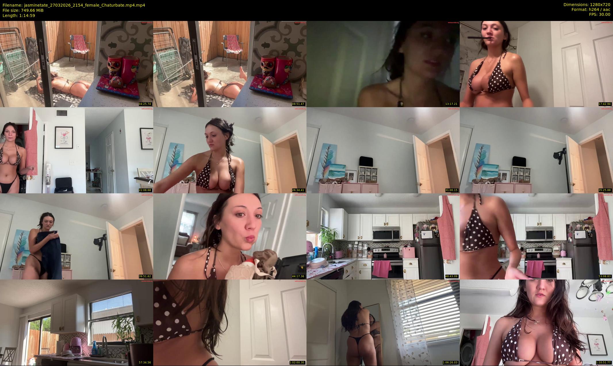 jasminetate — 75 minute Chaturbate female cam show recording, 720p, Mar 27, 2026