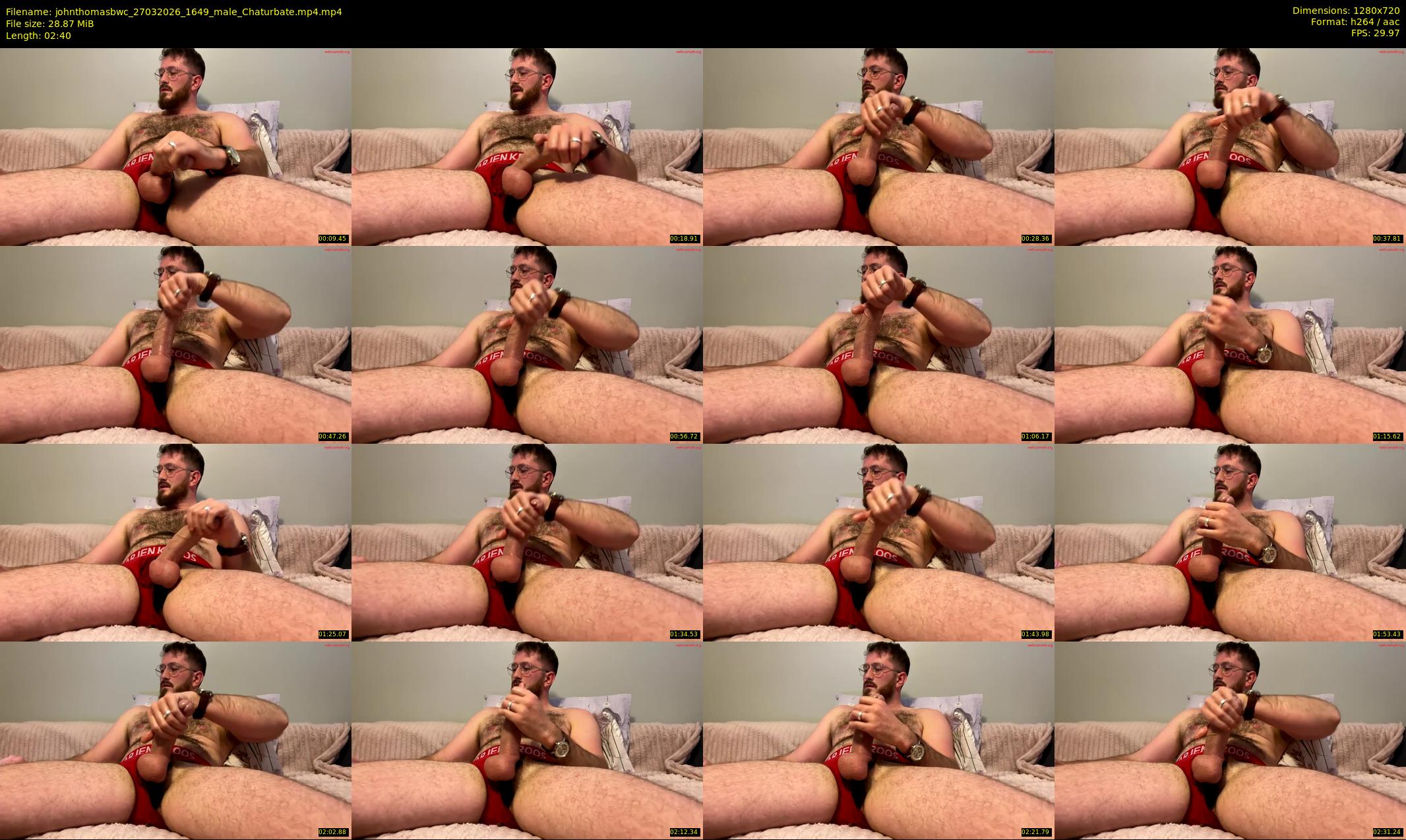 johnthomasbwc — 3 minute Chaturbate male cam show recording, 720p, Mar 27, 2026