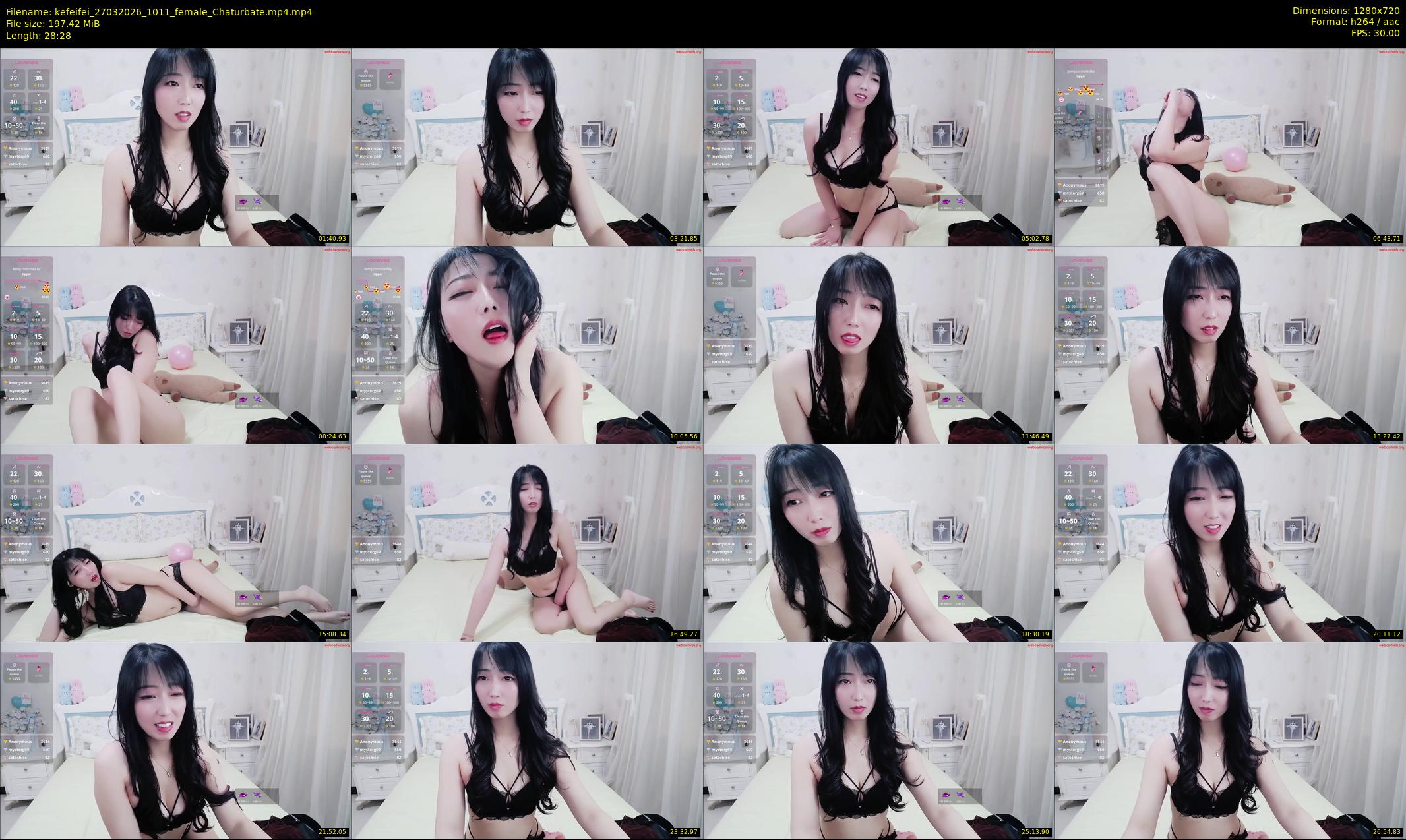 kefeifei — 29 minute Chaturbate female cam show recording, 720p, Mar 27, 2026
