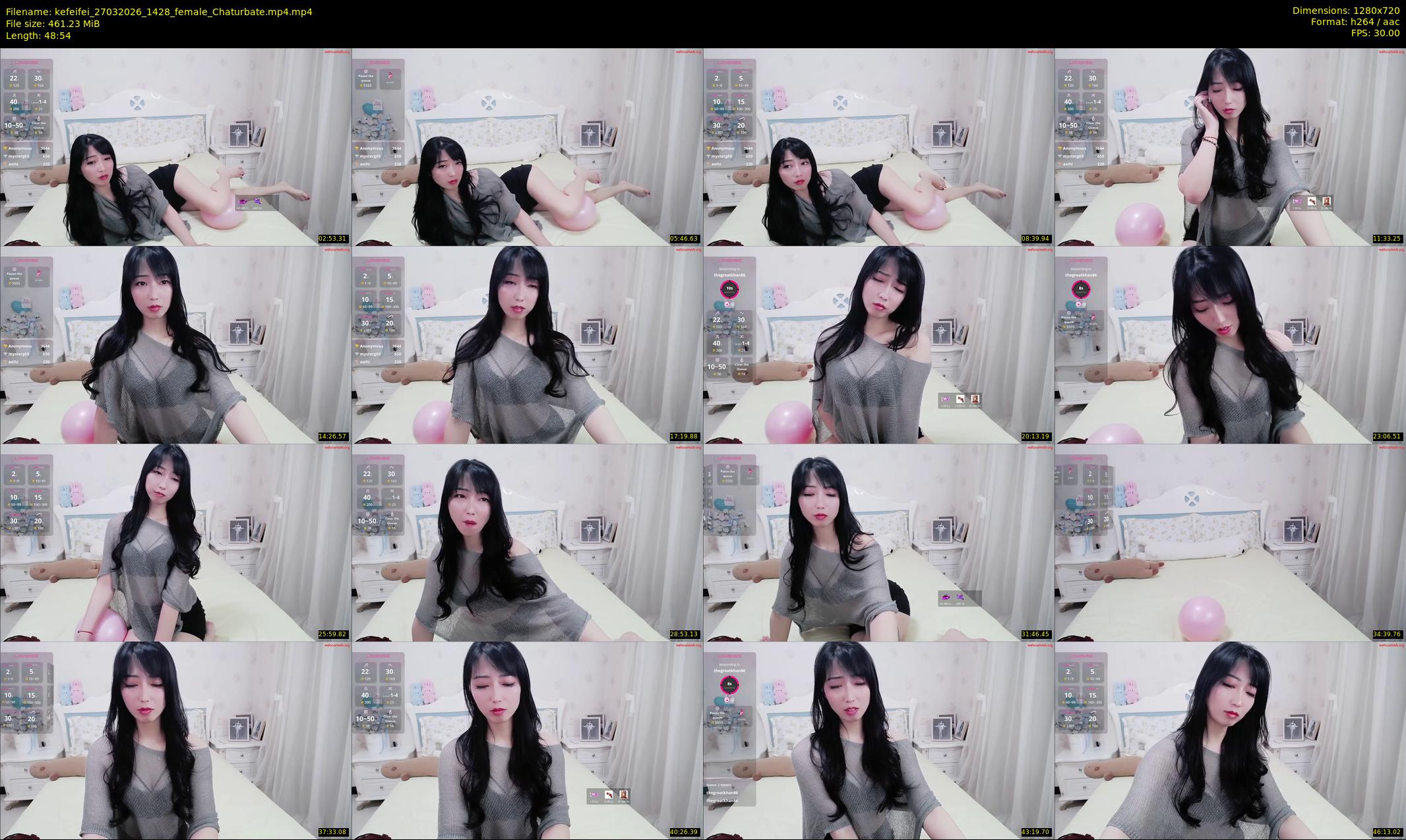 kefeifei — 49 minute Chaturbate female cam show recording, 720p, Mar 27, 2026
