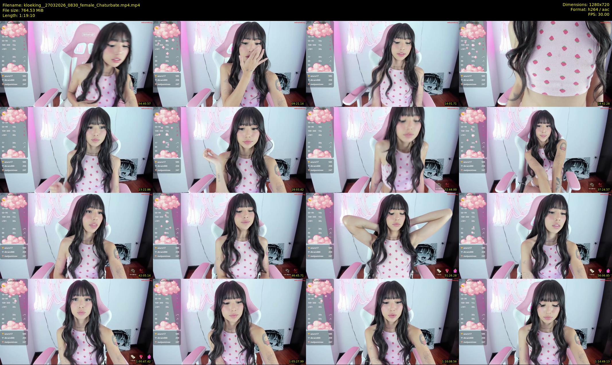 kloeking_ — 80 minute Chaturbate female cam show recording, 720p, Mar 27, 2026