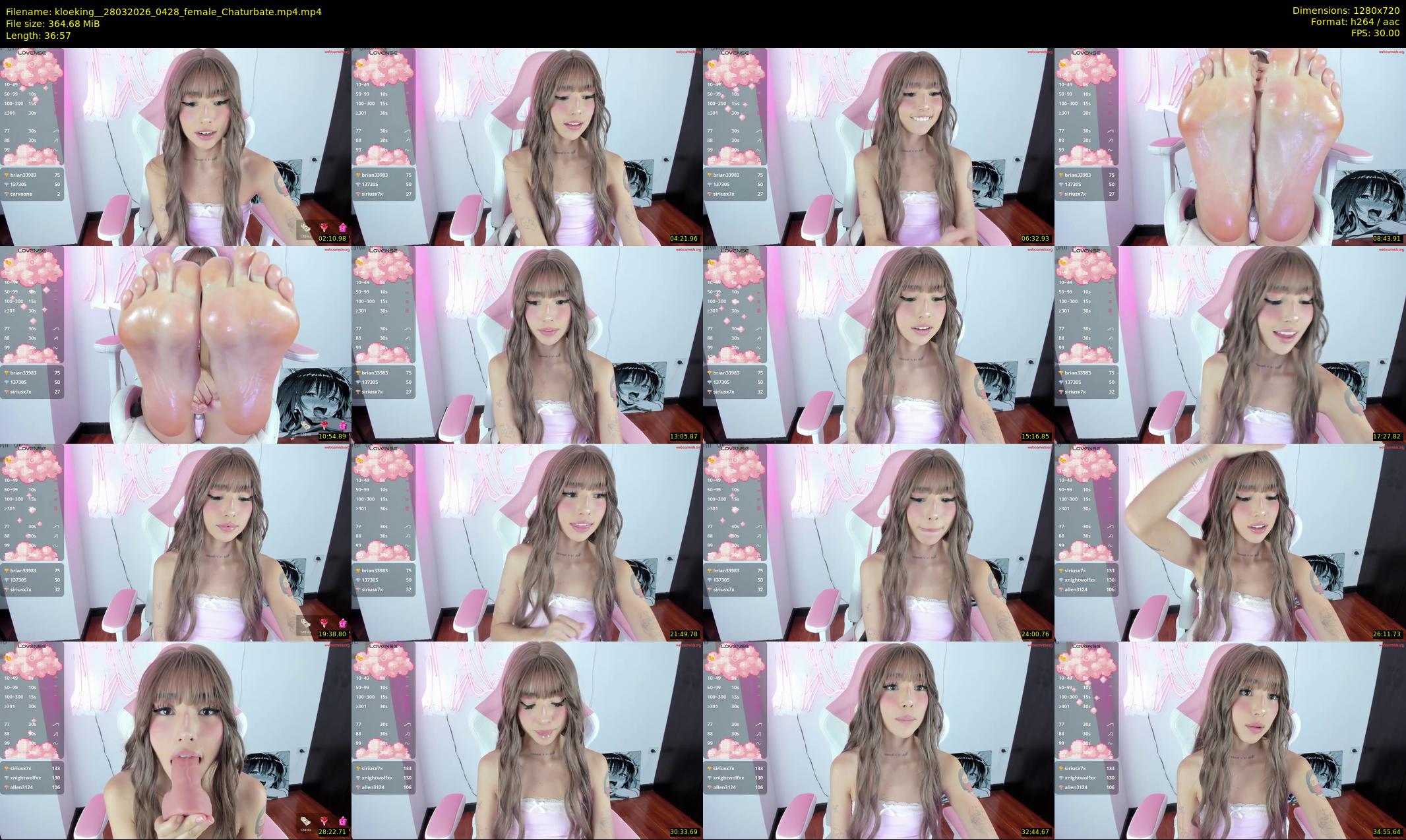 kloeking_ — 37 minute Chaturbate female cam show recording, 720p, Mar 28, 2026