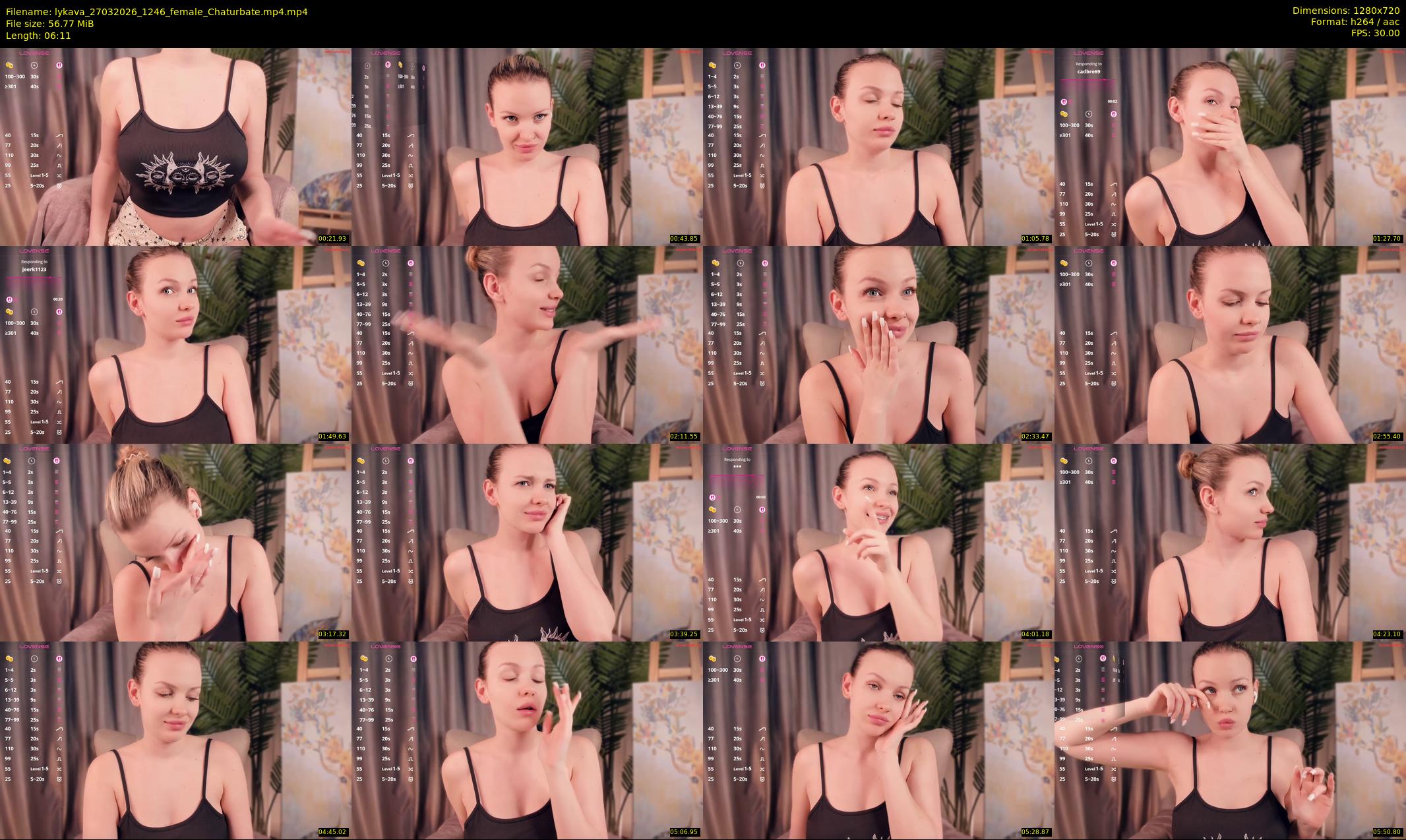 lykava — 7 minute Chaturbate female cam show recording, 720p, Mar 27, 2026