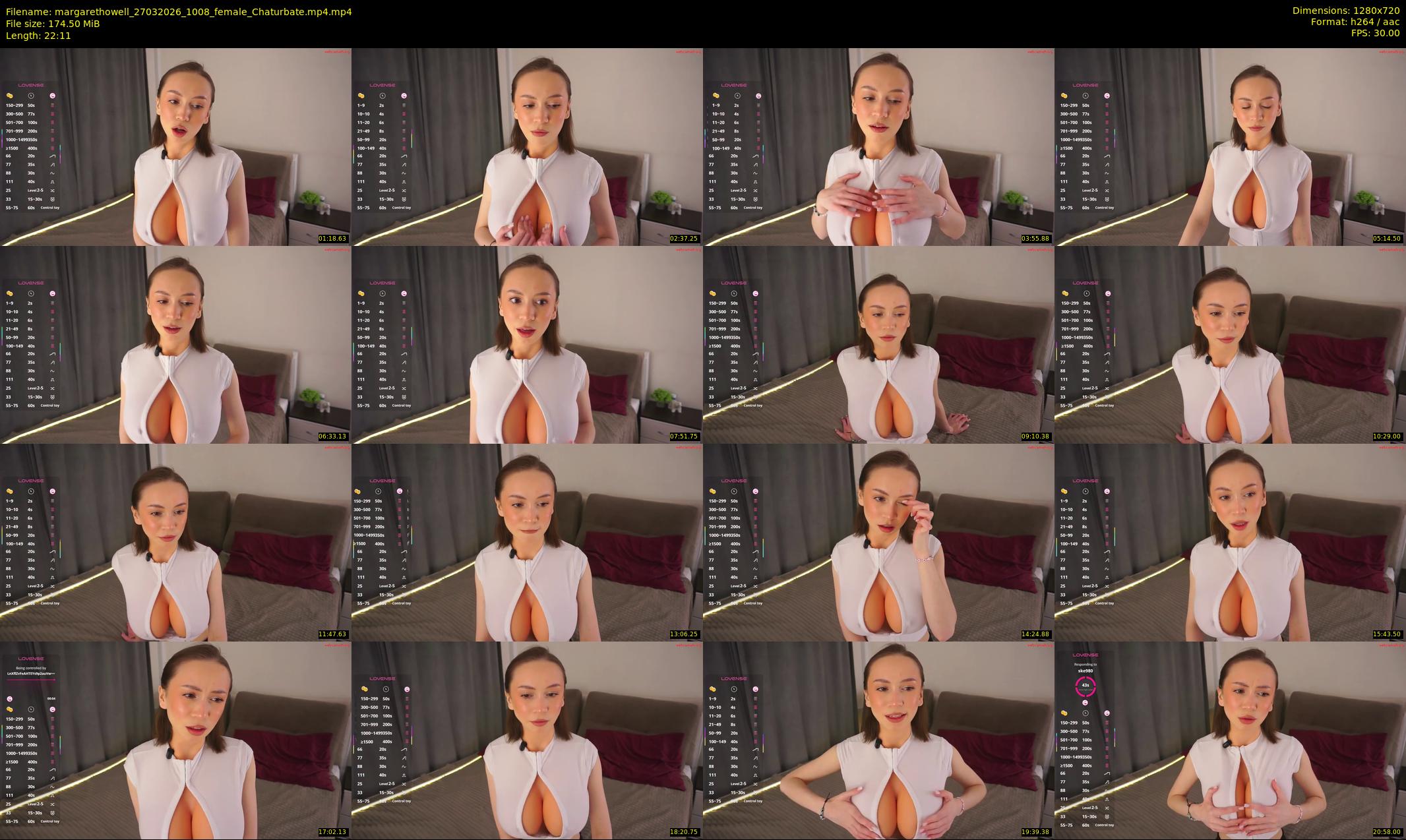margarethowell — 23 minute Chaturbate female cam show recording, 720p, Mar 27, 2026