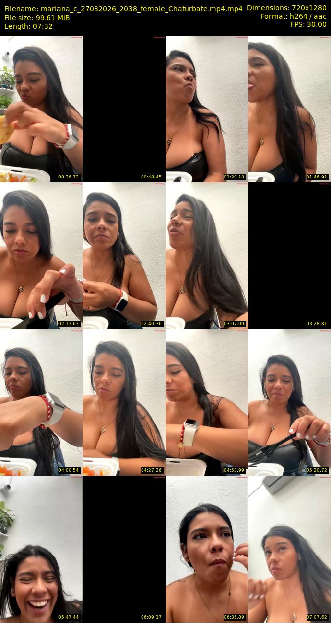 mariana_c — 8 minute Chaturbate female cam show recording, 1080p, Mar 27, 2026