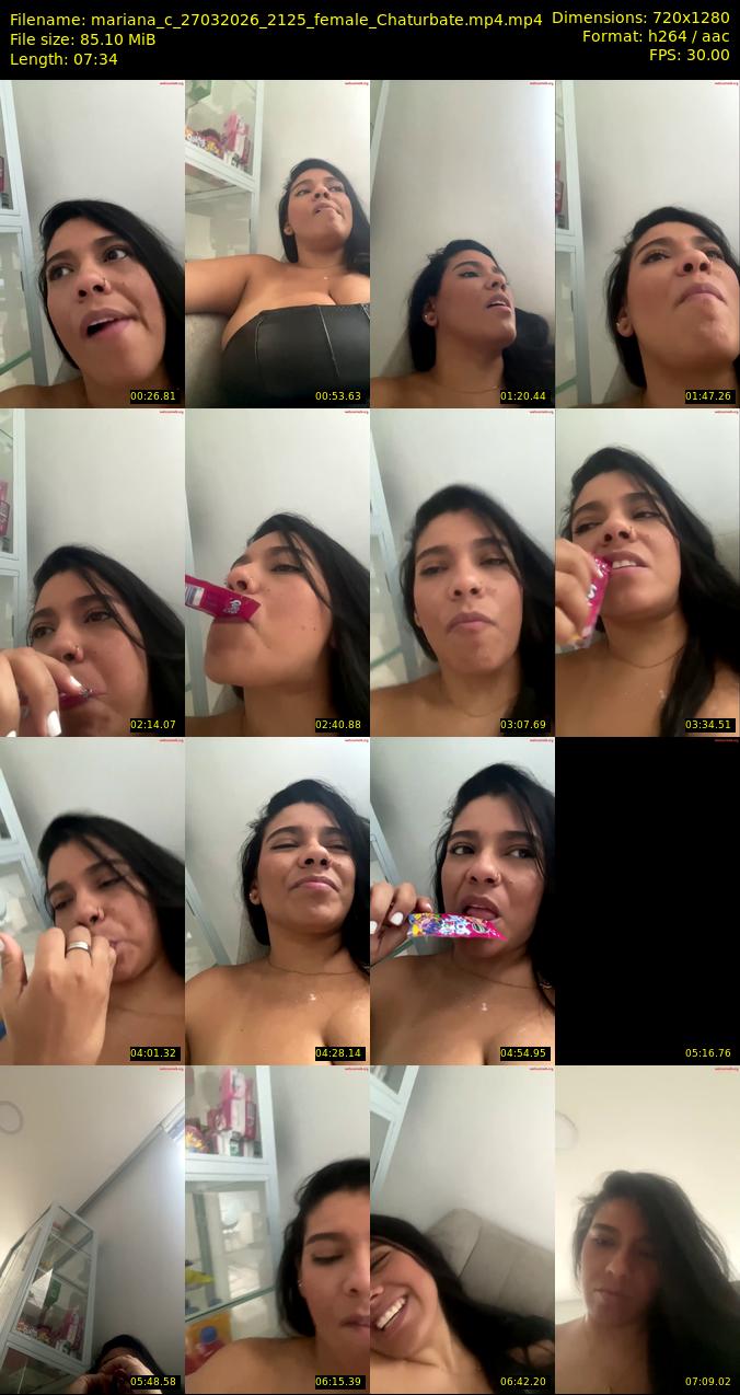 mariana_c — 8 minute Chaturbate female cam show recording, 1080p, Mar 27, 2026