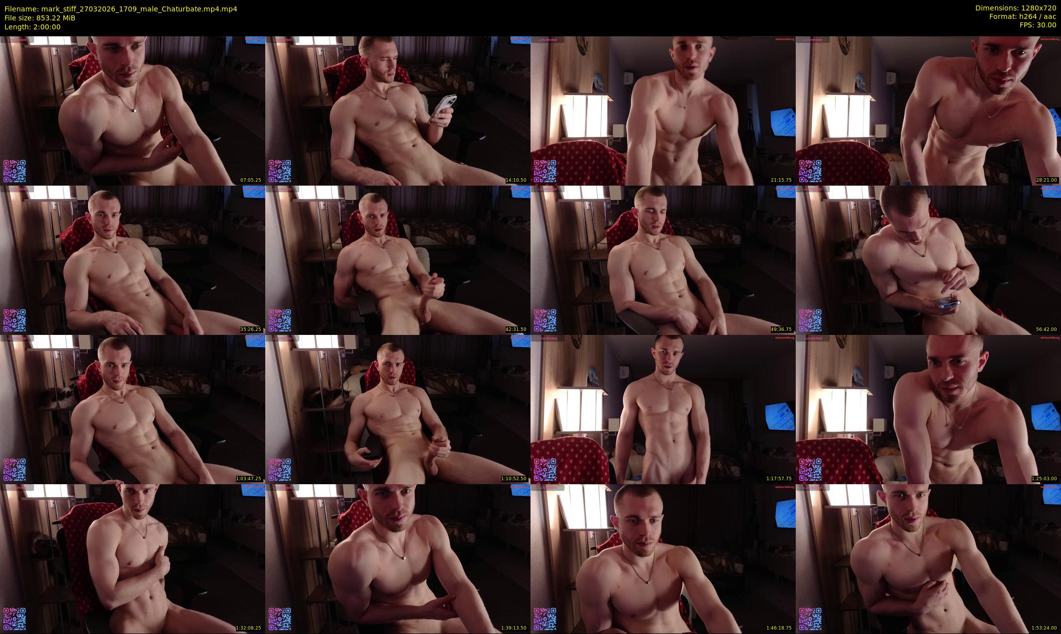 mark_stiff — 120 minute Chaturbate male cam show recording, 720p, Mar 27, 2026