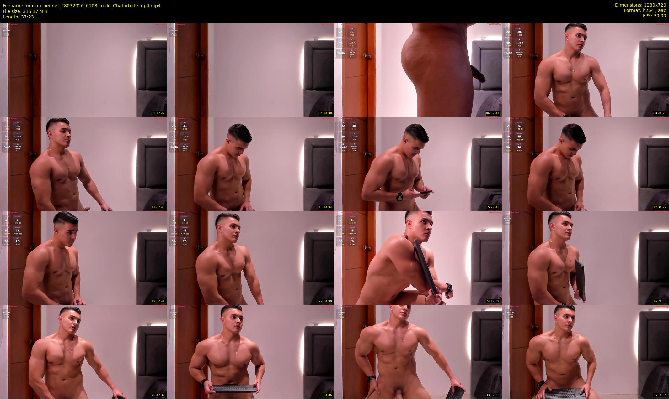 mason_bennet — 38 minute Chaturbate male cam show recording, 720p, Mar 28, 2026
