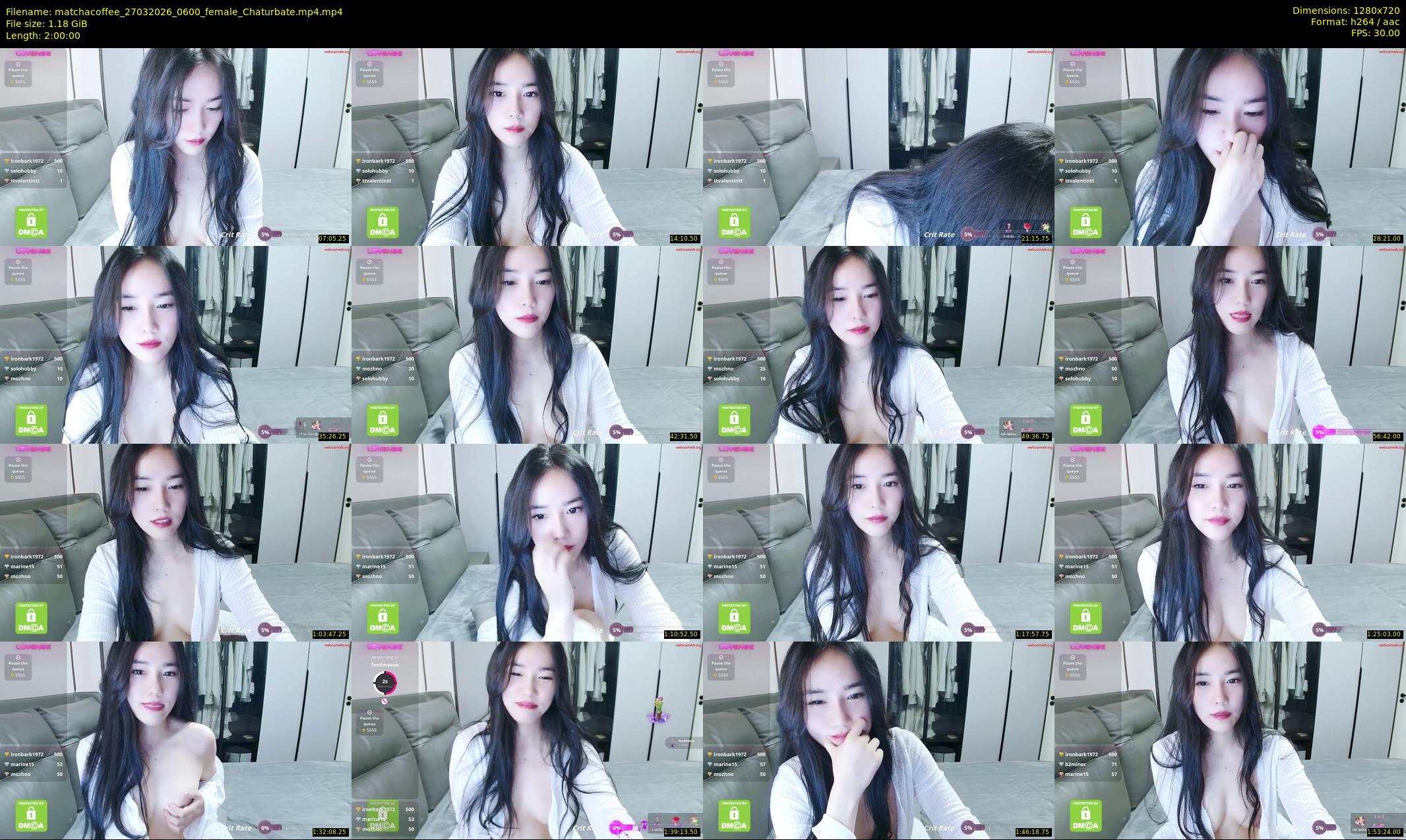 matchacoffee — 120 minute Chaturbate female cam show recording, 720p, Mar 27, 2026