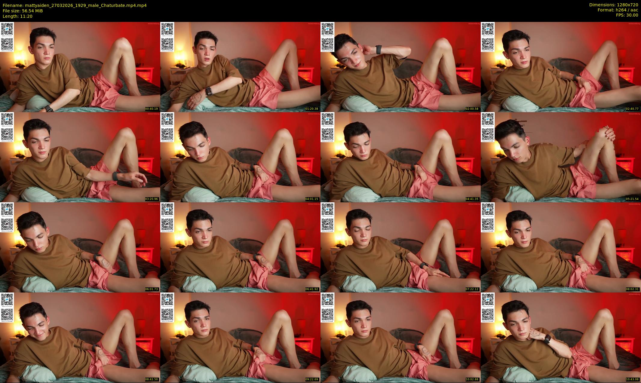 mattyaiden — 12 minute Chaturbate male cam show recording, 720p, Mar 27, 2026