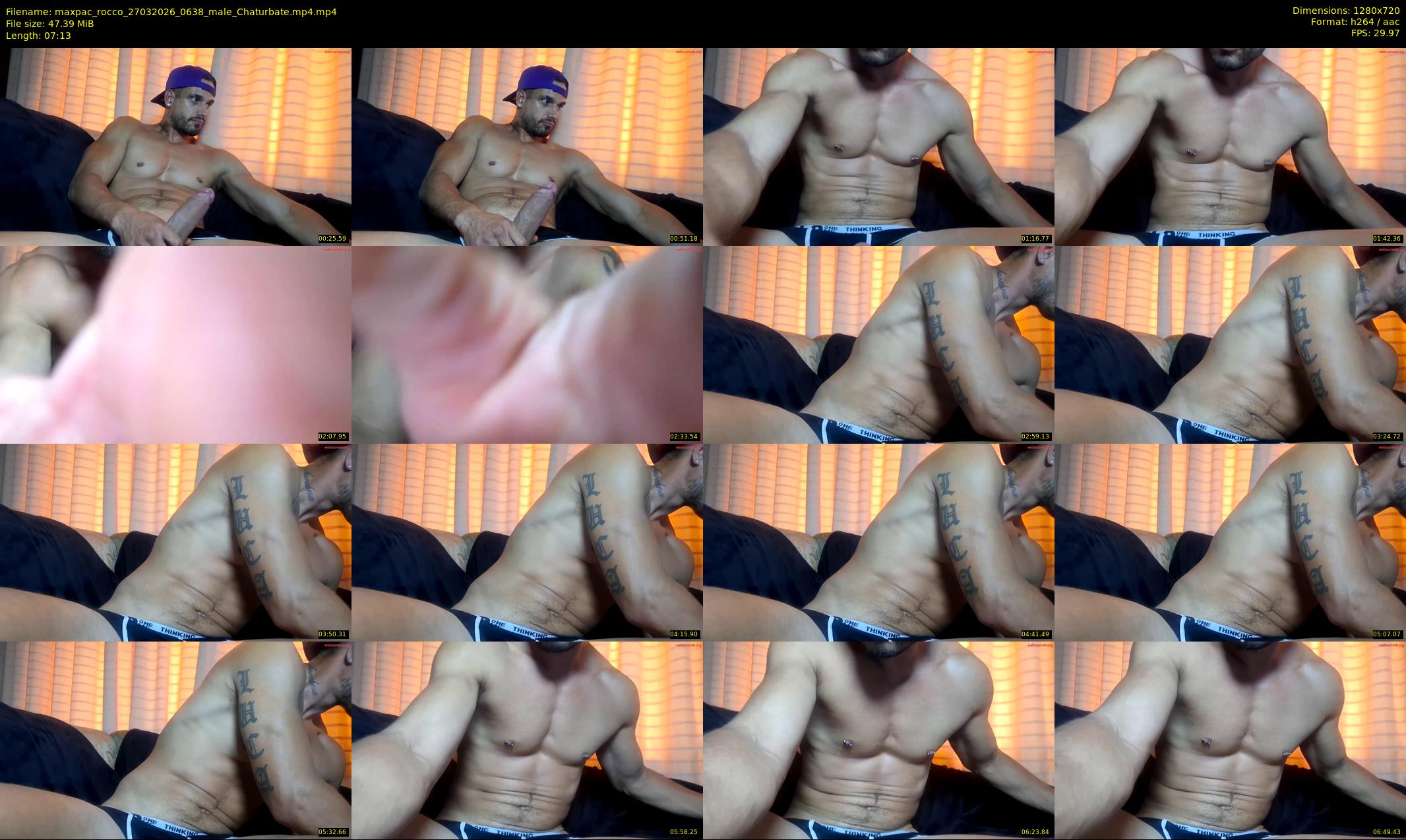maxpac_rocco — 8 minute Chaturbate male cam show recording, 720p, Mar 27, 2026