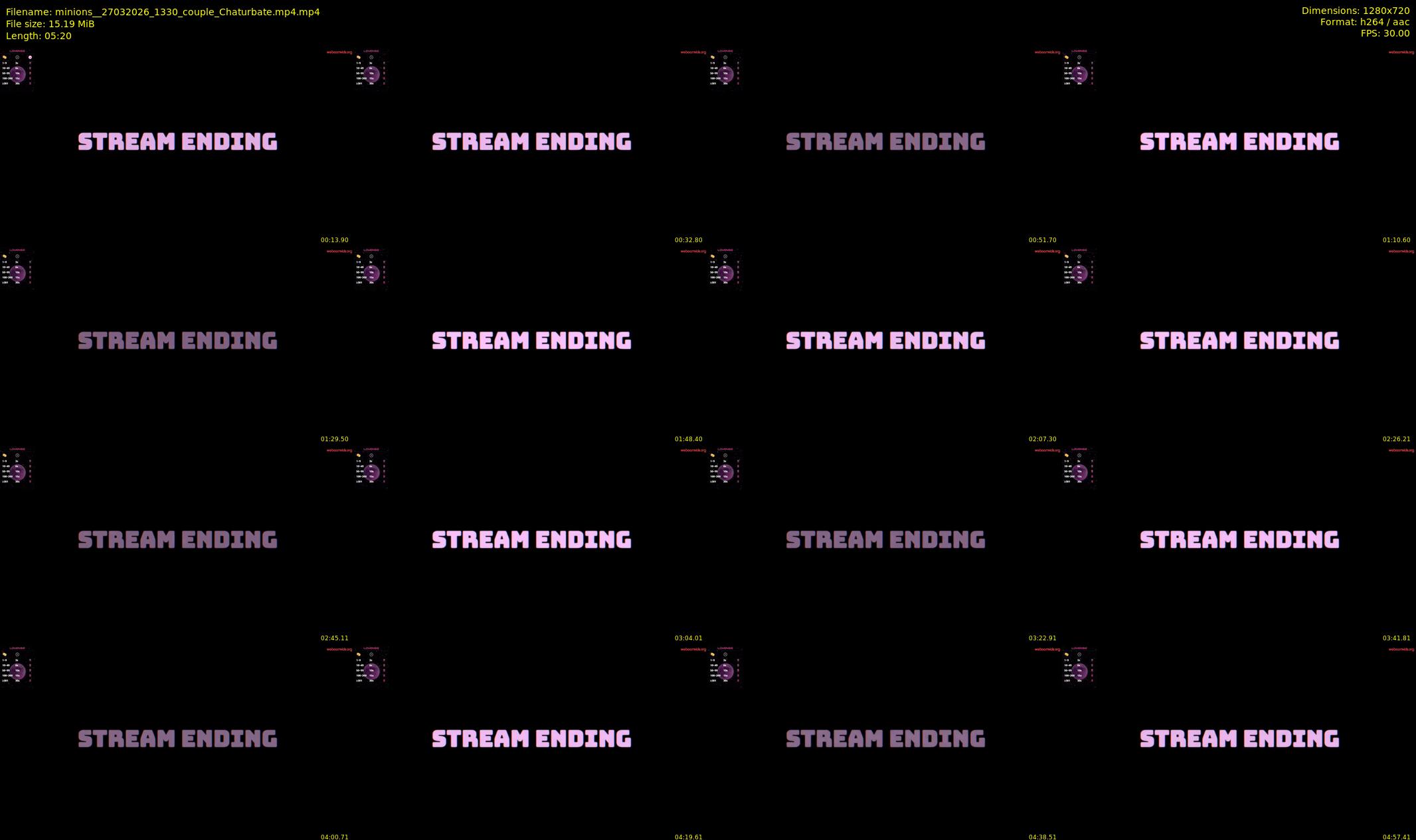minions_ — 6 minute Chaturbate couple cam show recording, 720p, Mar 27, 2026