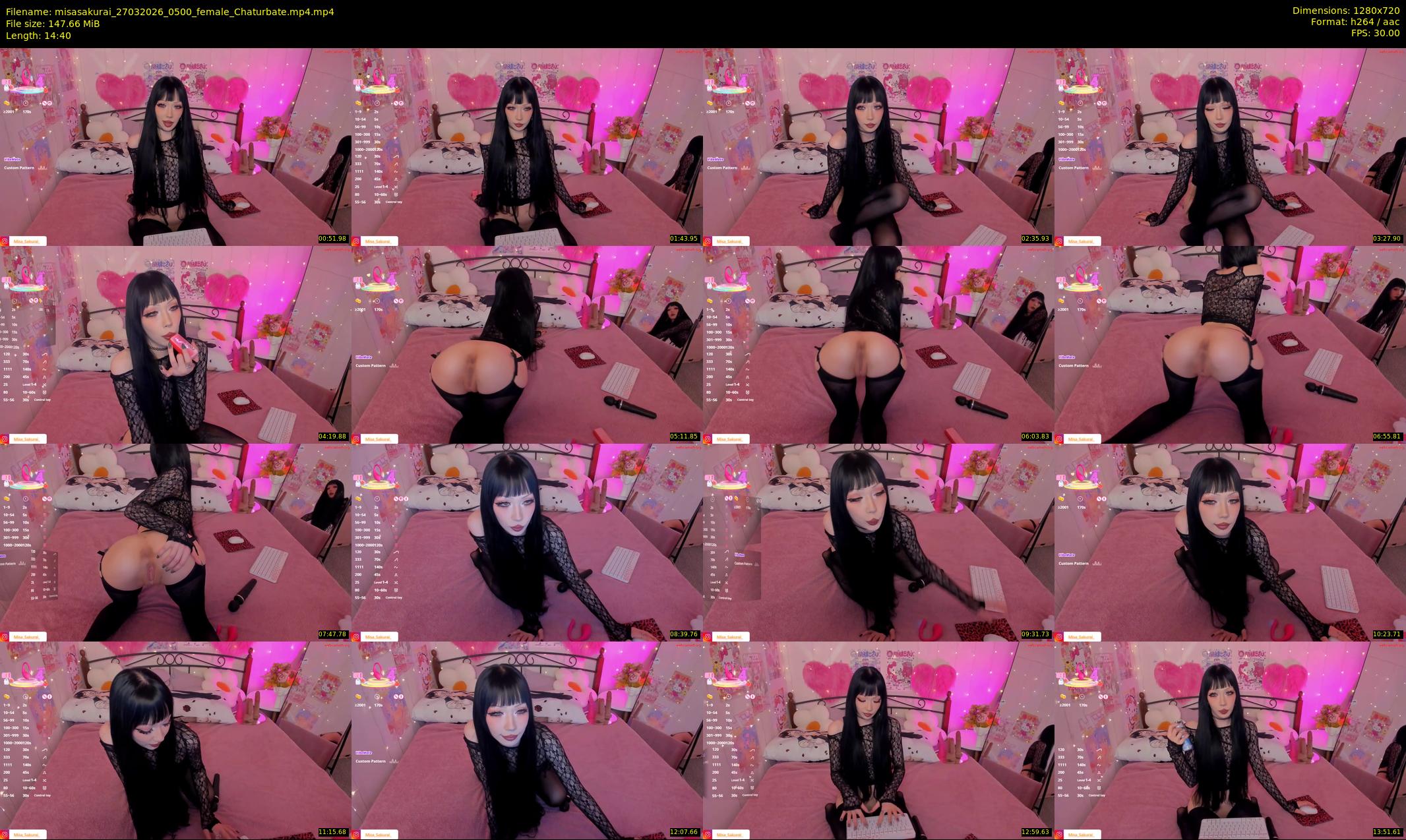 misasakurai — 15 minute Chaturbate female cam show recording, 720p, Mar 27, 2026