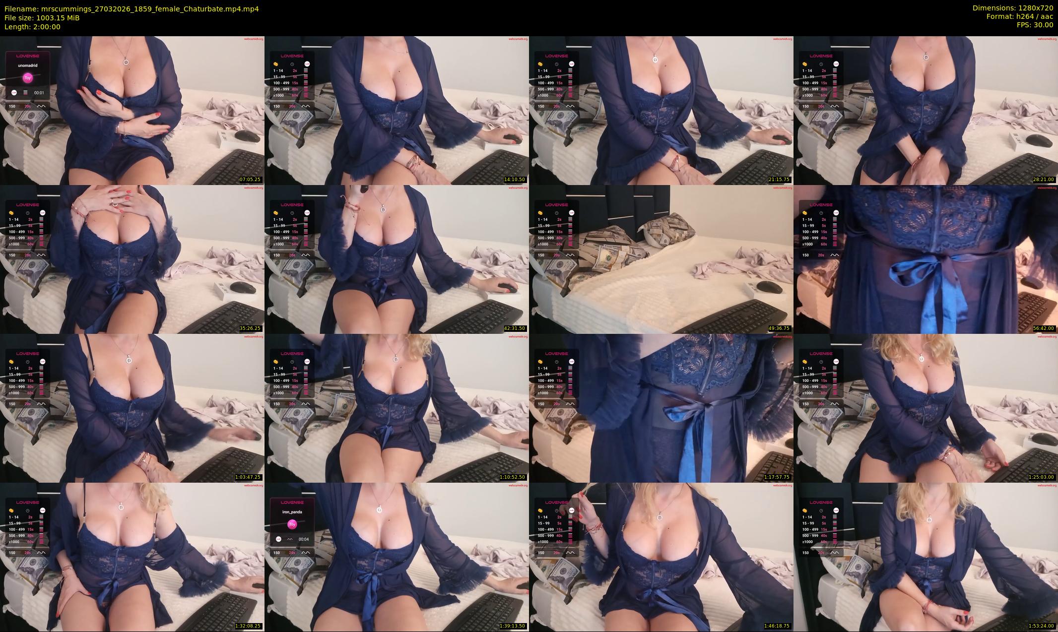 mrscummings — 120 minute Chaturbate female cam show recording, 720p, Mar 27, 2026