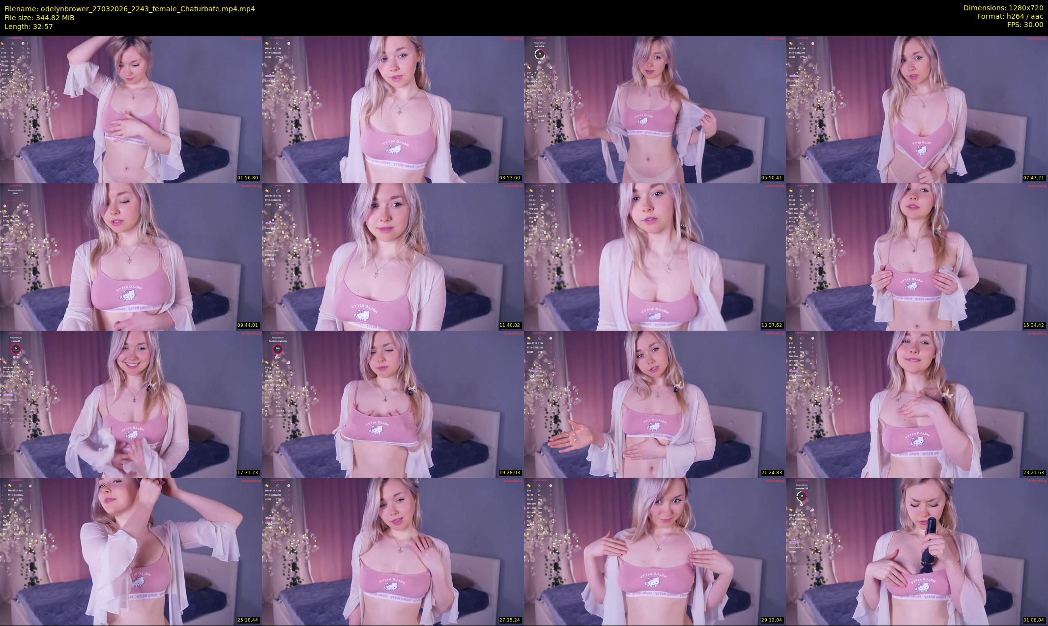 odelynbrower — 33 minute Chaturbate female cam show recording, 720p, Mar 27, 2026