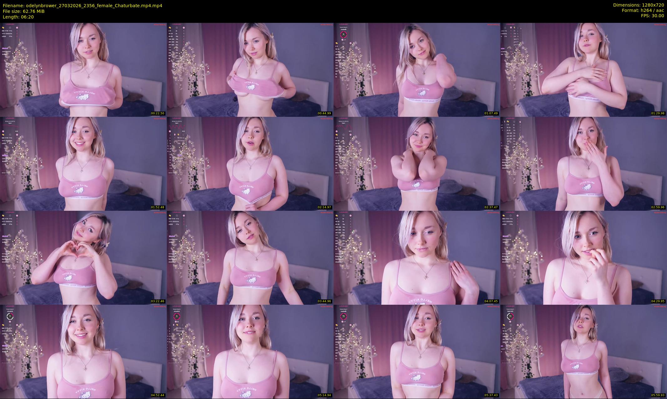 odelynbrower — 7 minute Chaturbate female cam show recording, 720p, Mar 27, 2026