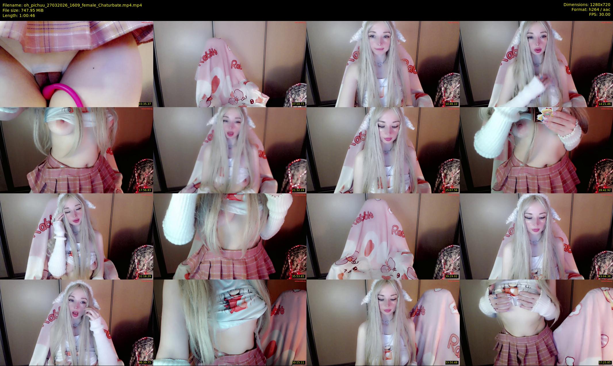 oh_pichuu — 61 minute Chaturbate female cam show recording, 720p, Mar 27, 2026