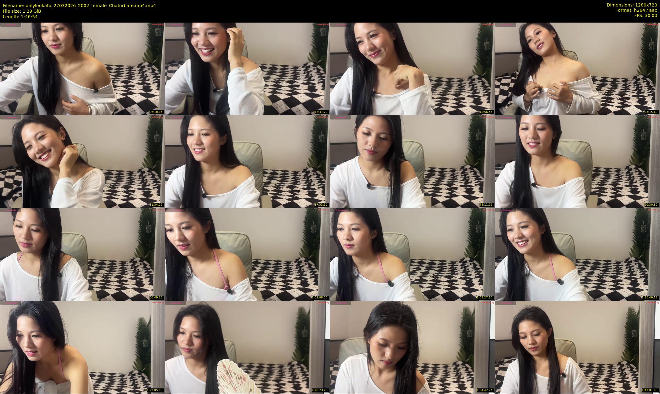 onlylookatu — 107 minute Chaturbate female cam show recording, 720p, Mar 27, 2026