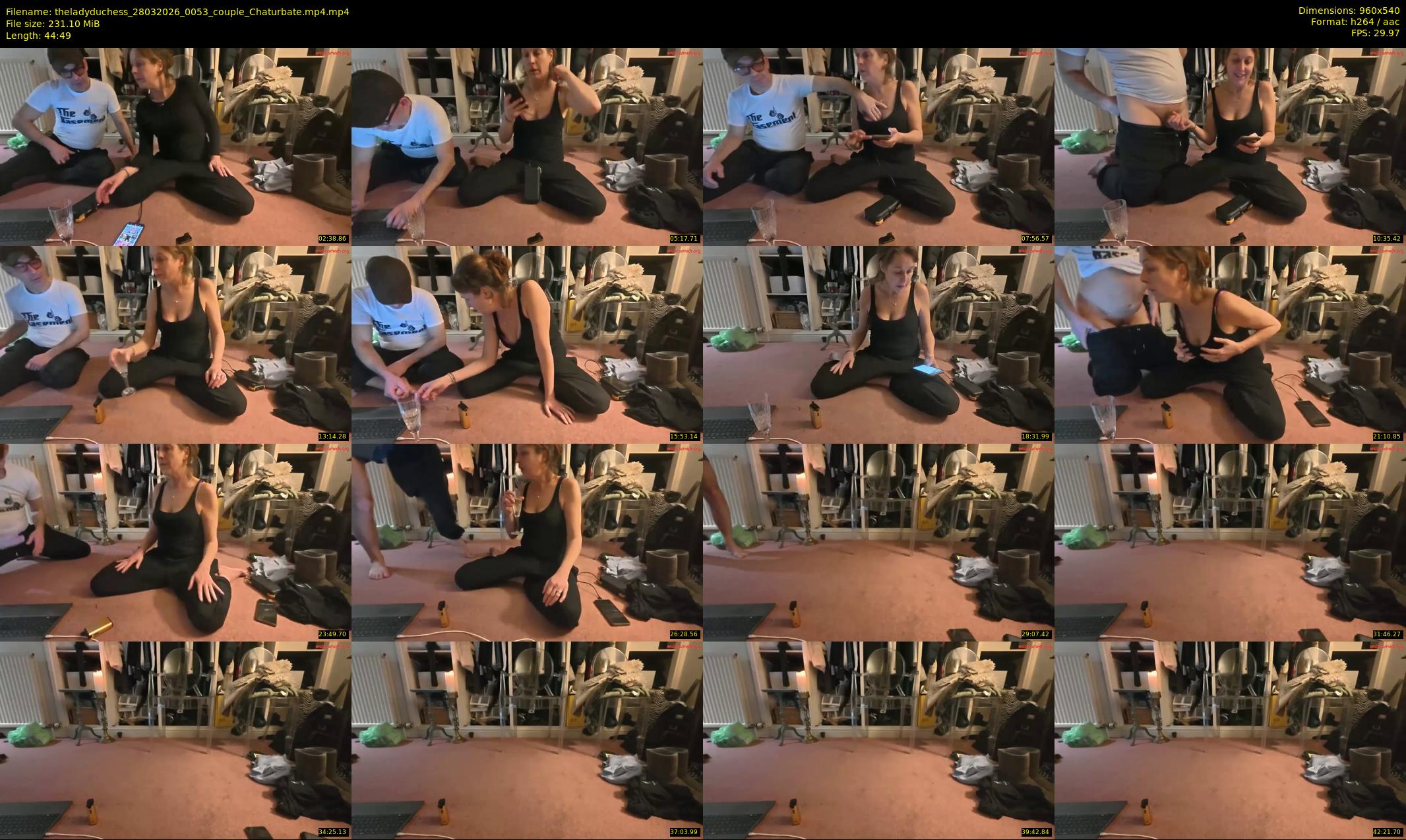 theladyduchess — 45 minute Chaturbate couple cam show recording, 480p, Mar 28, 2026