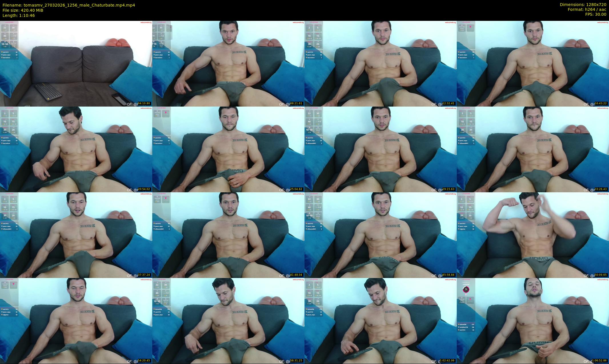 tomasmv — 71 minute Chaturbate male cam show recording, 720p, Mar 27, 2026