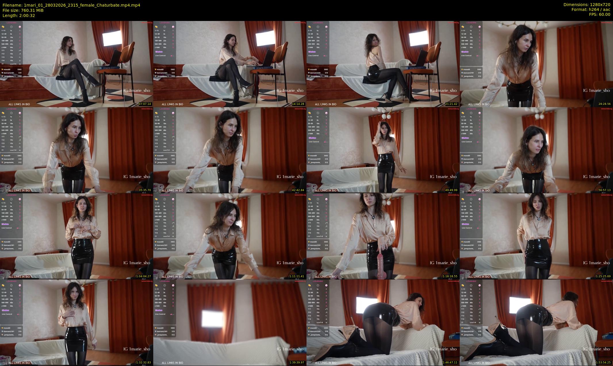 1mari_01 — 121 minute Chaturbate female cam show recording, 720p, Mar 28, 2026