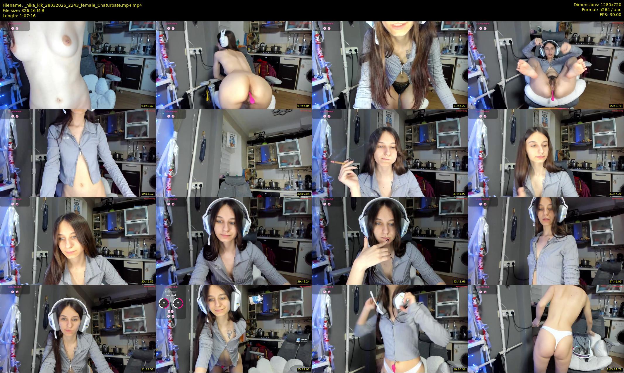 _nika_kik — 68 minute Chaturbate female cam show recording, 720p, Mar 28, 2026