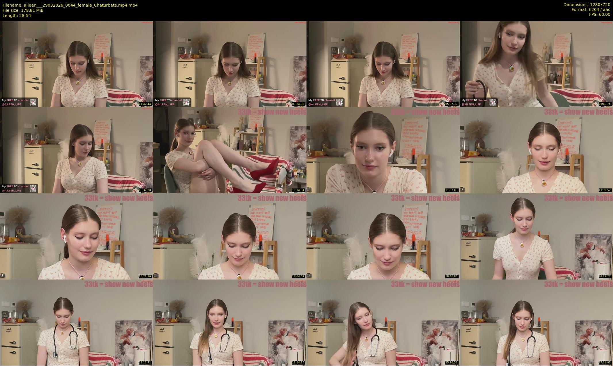 aileen__ — 29 minute Chaturbate female cam show recording, 720p, Mar 29, 2026