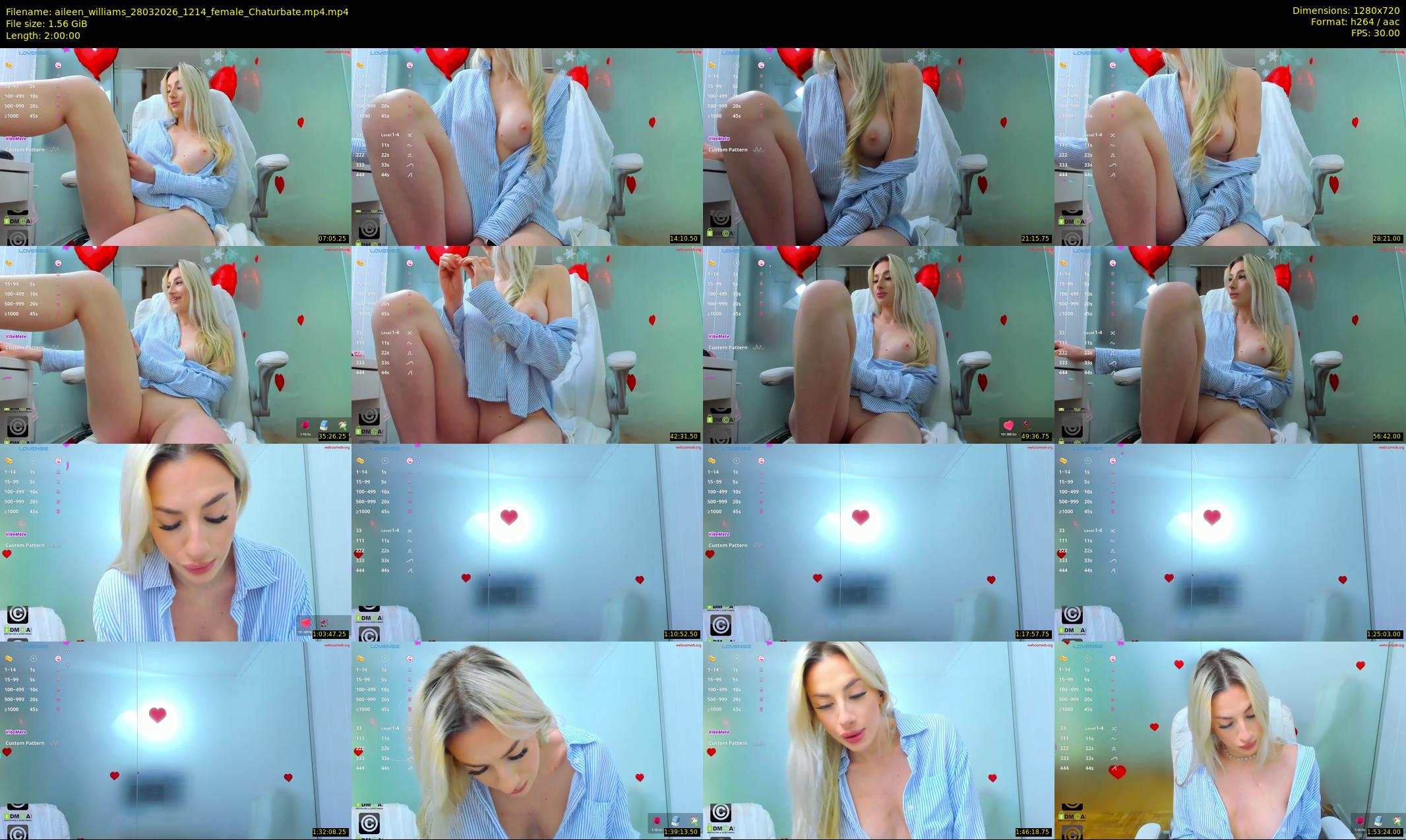 aileen_williams — 120 minute Chaturbate female cam show recording, 720p, Mar 28, 2026