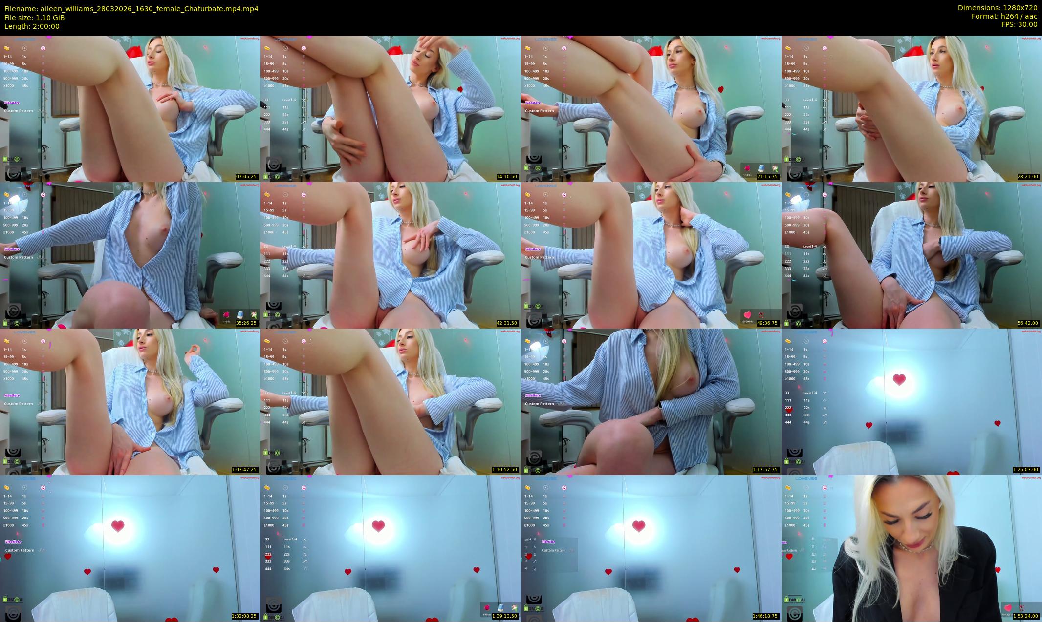 aileen_williams — 120 minute Chaturbate female cam show recording, 720p, Mar 28, 2026