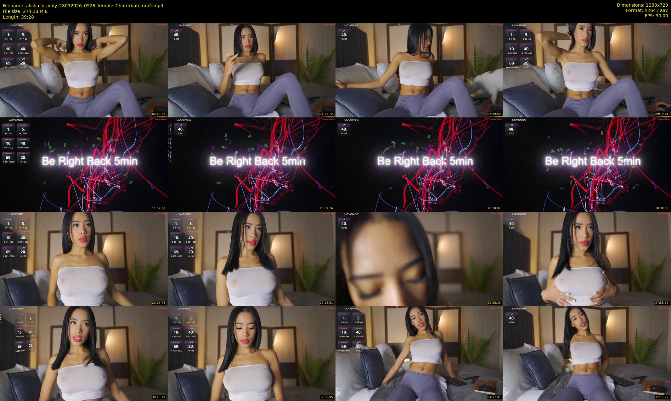 alisha_brainly — 40 minute Chaturbate female cam show recording, 720p, Mar 28, 2026