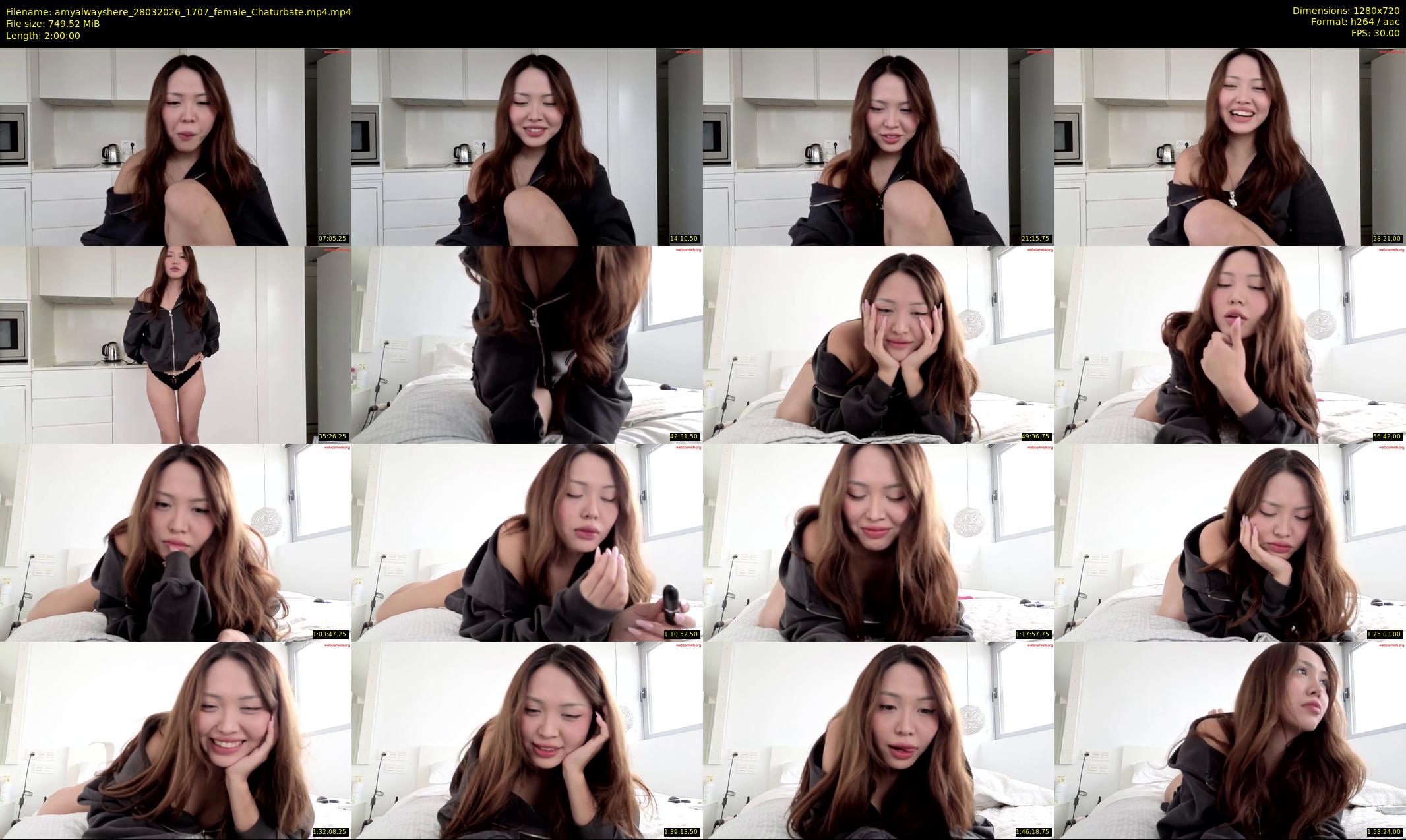 amyalwayshere — 120 minute Chaturbate female cam show recording, 720p, Mar 28, 2026