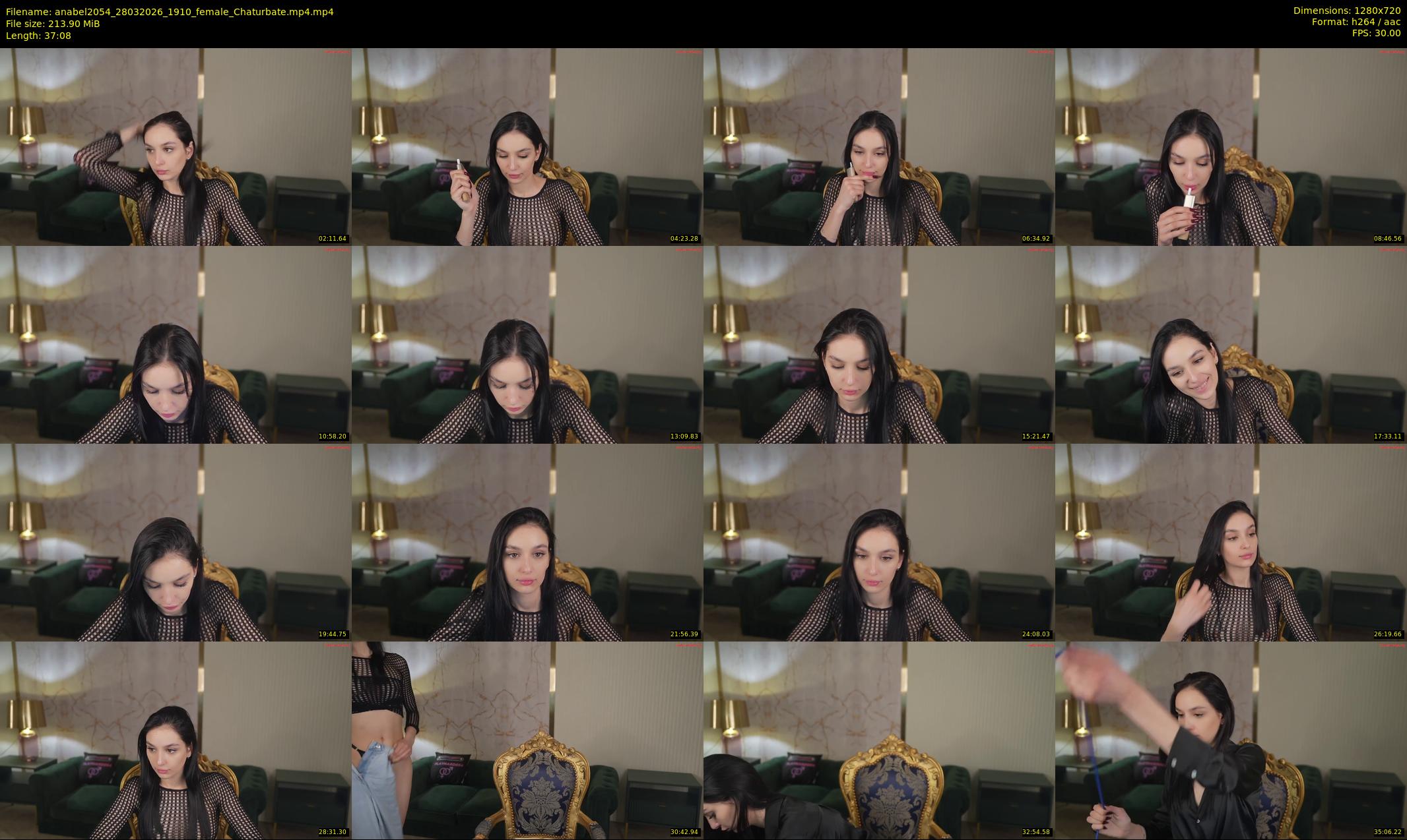 anabel2054 — 38 minute Chaturbate female cam show recording, 720p, Mar 28, 2026