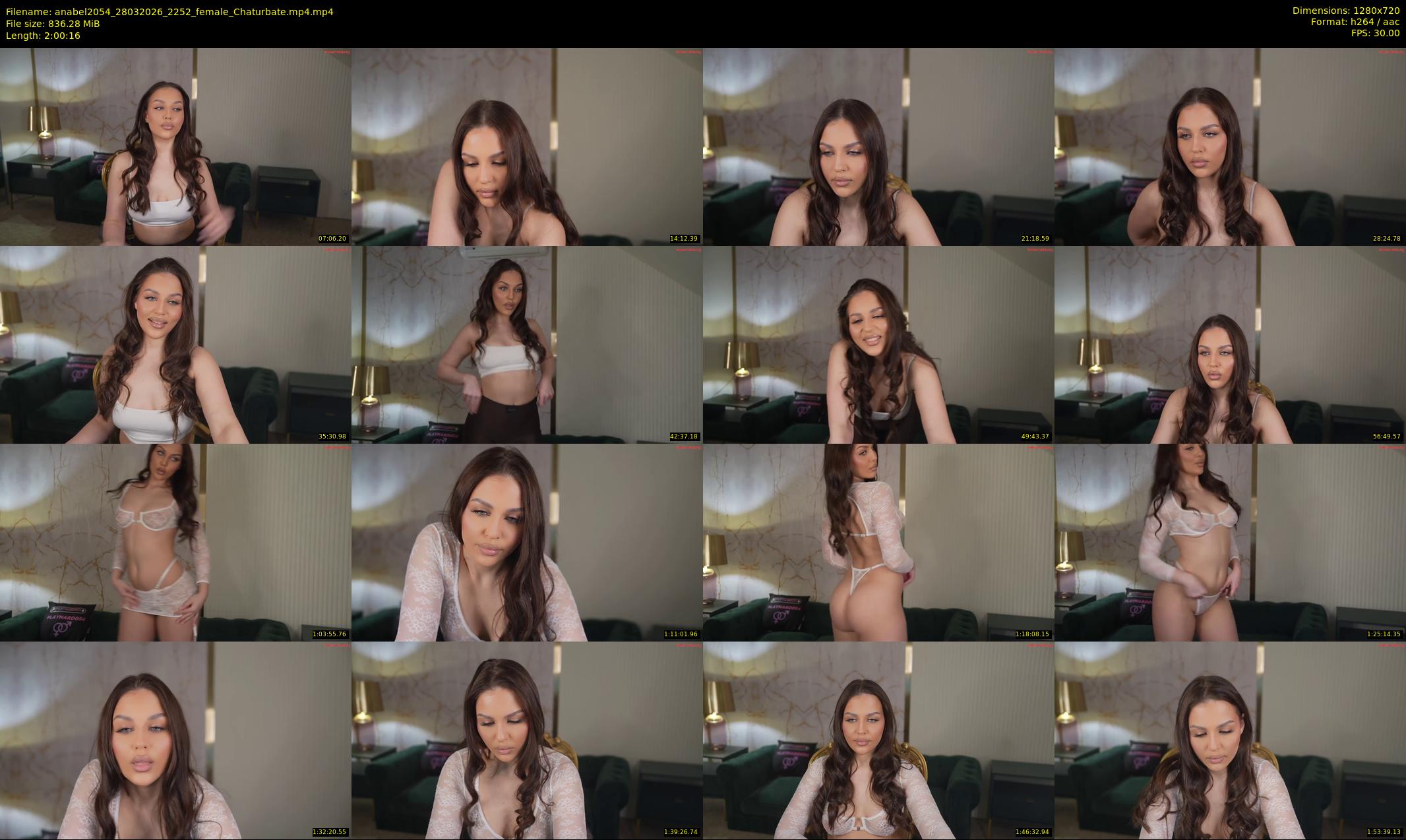 anabel2054 — 121 minute Chaturbate female cam show recording, 720p, Mar 28, 2026