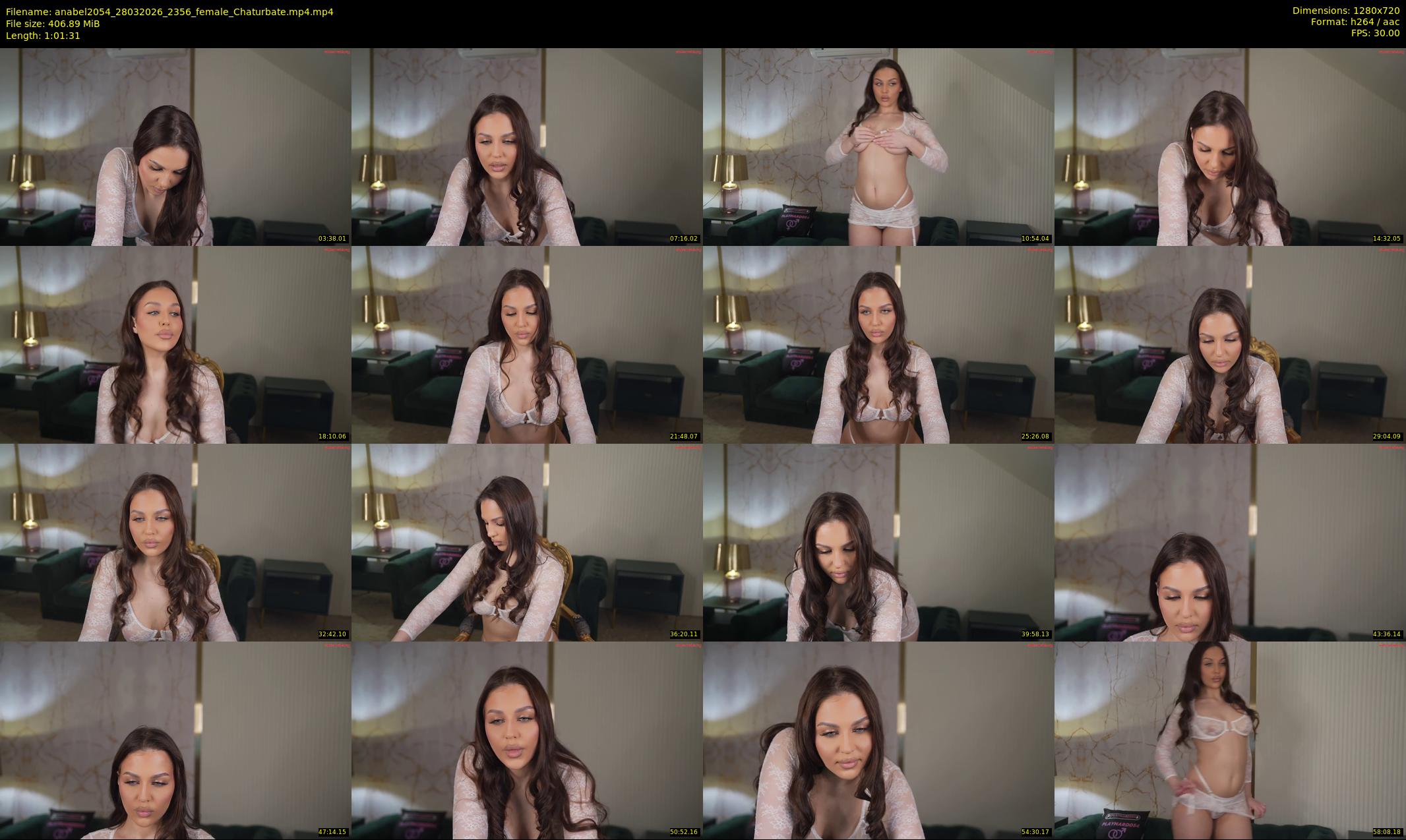 anabel2054 — 62 minute Chaturbate female cam show recording, 720p, Mar 28, 2026