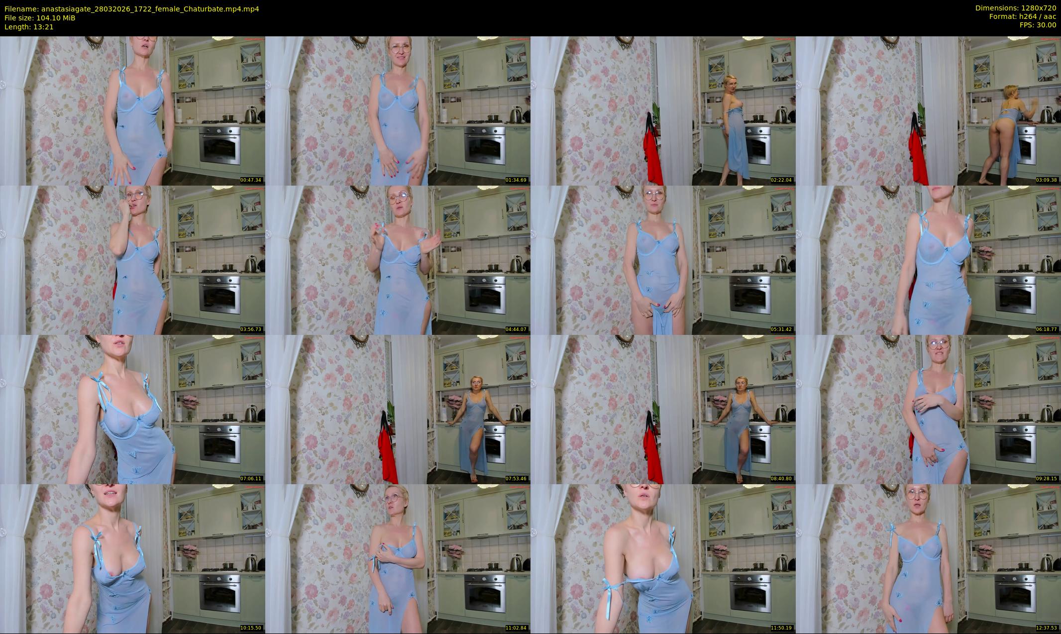 anastasiagate — 14 minute Chaturbate female cam show recording, 720p, Mar 28, 2026