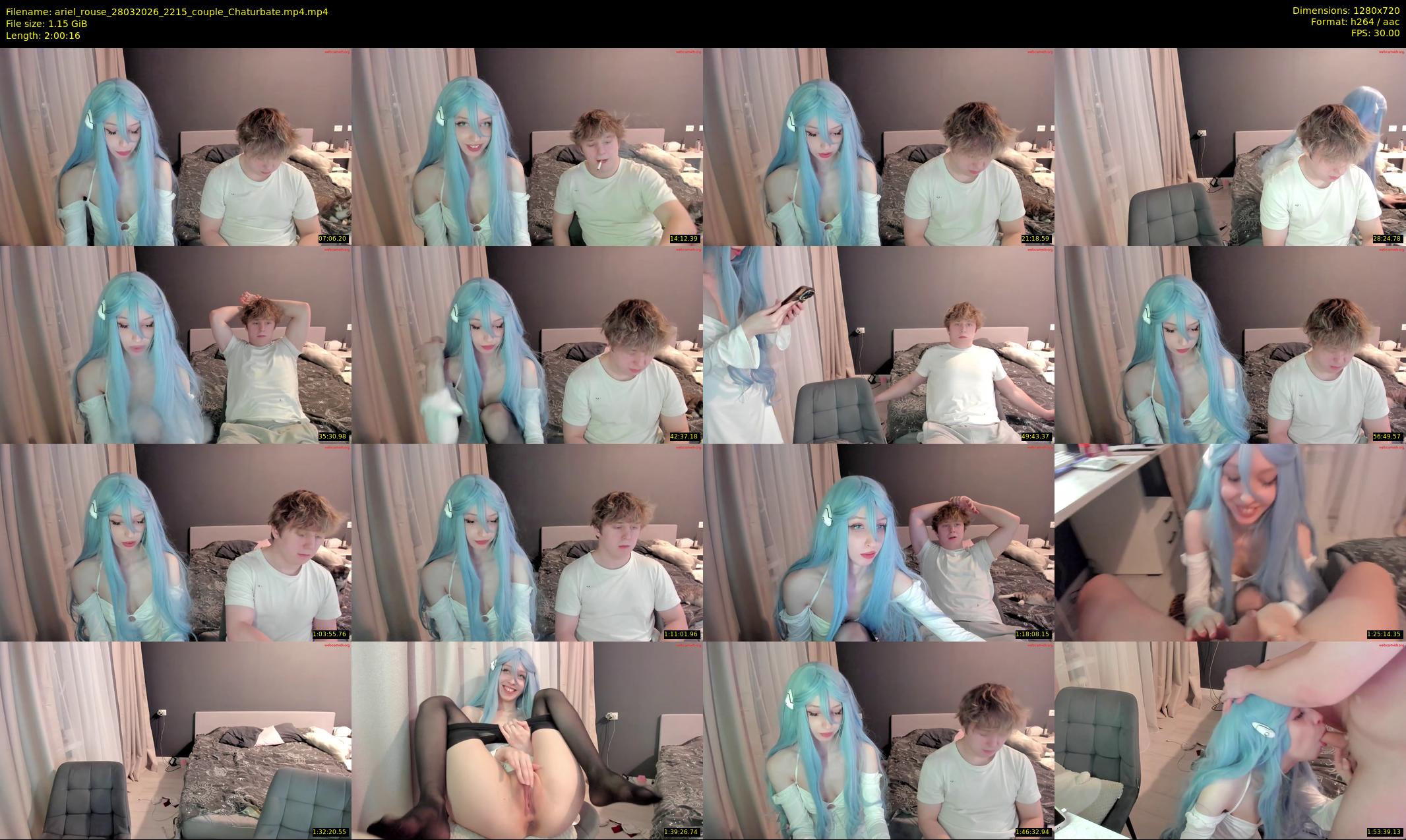 ariel_rouse — 121 minute Chaturbate female cam show recording, 720p, Mar 28, 2026