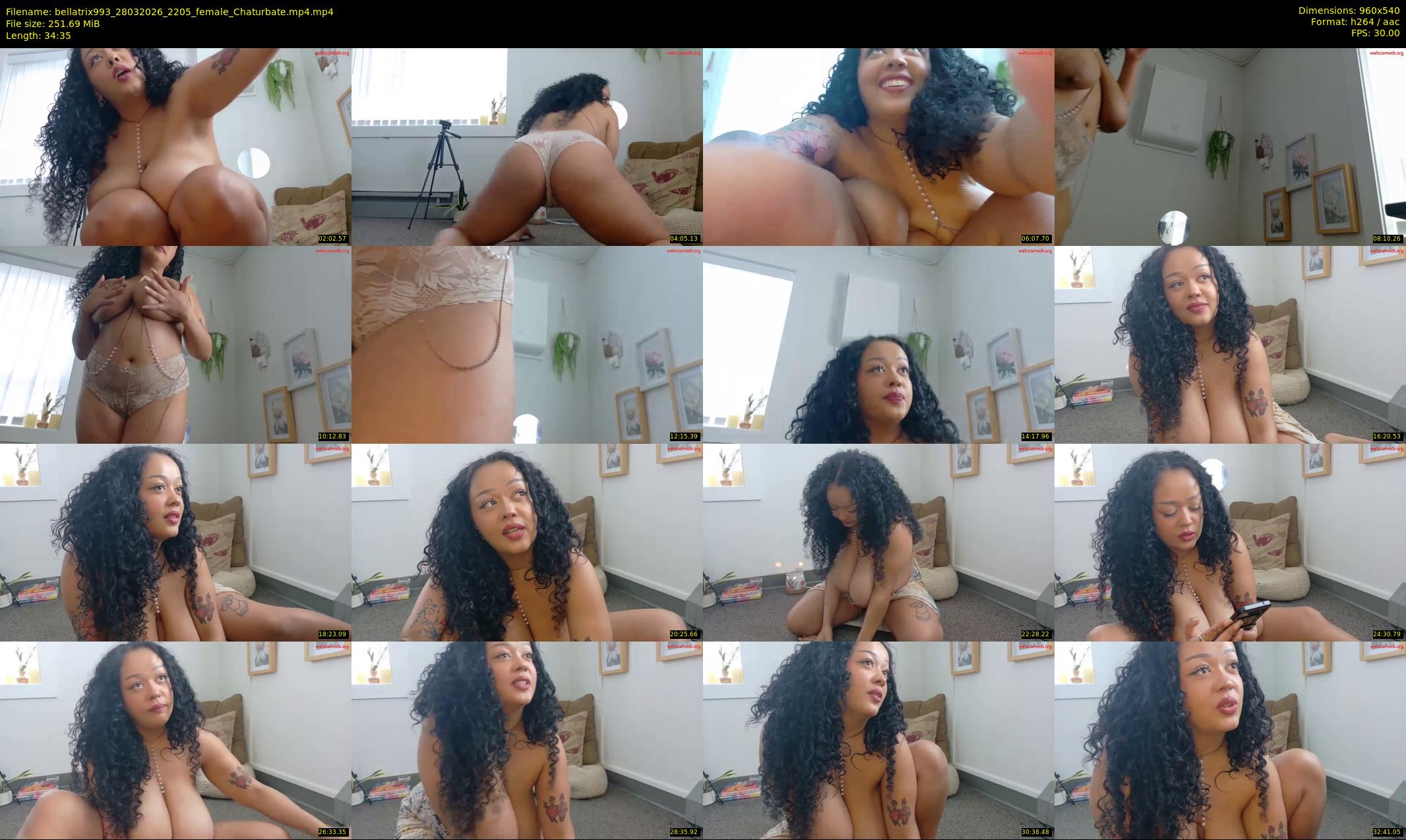 bellatrix993 — 35 minute Chaturbate female cam show recording, 480p, Mar 28, 2026