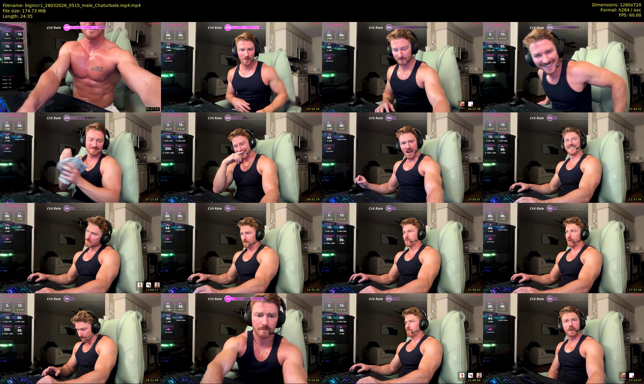 bigmcr1 — 25 minute Chaturbate male cam show recording, 720p, Mar 28, 2026