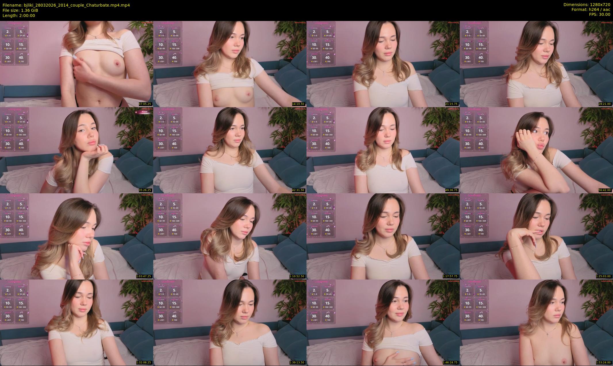 bjliki — 120 minute Chaturbate couple cam show recording, 720p, Mar 28, 2026