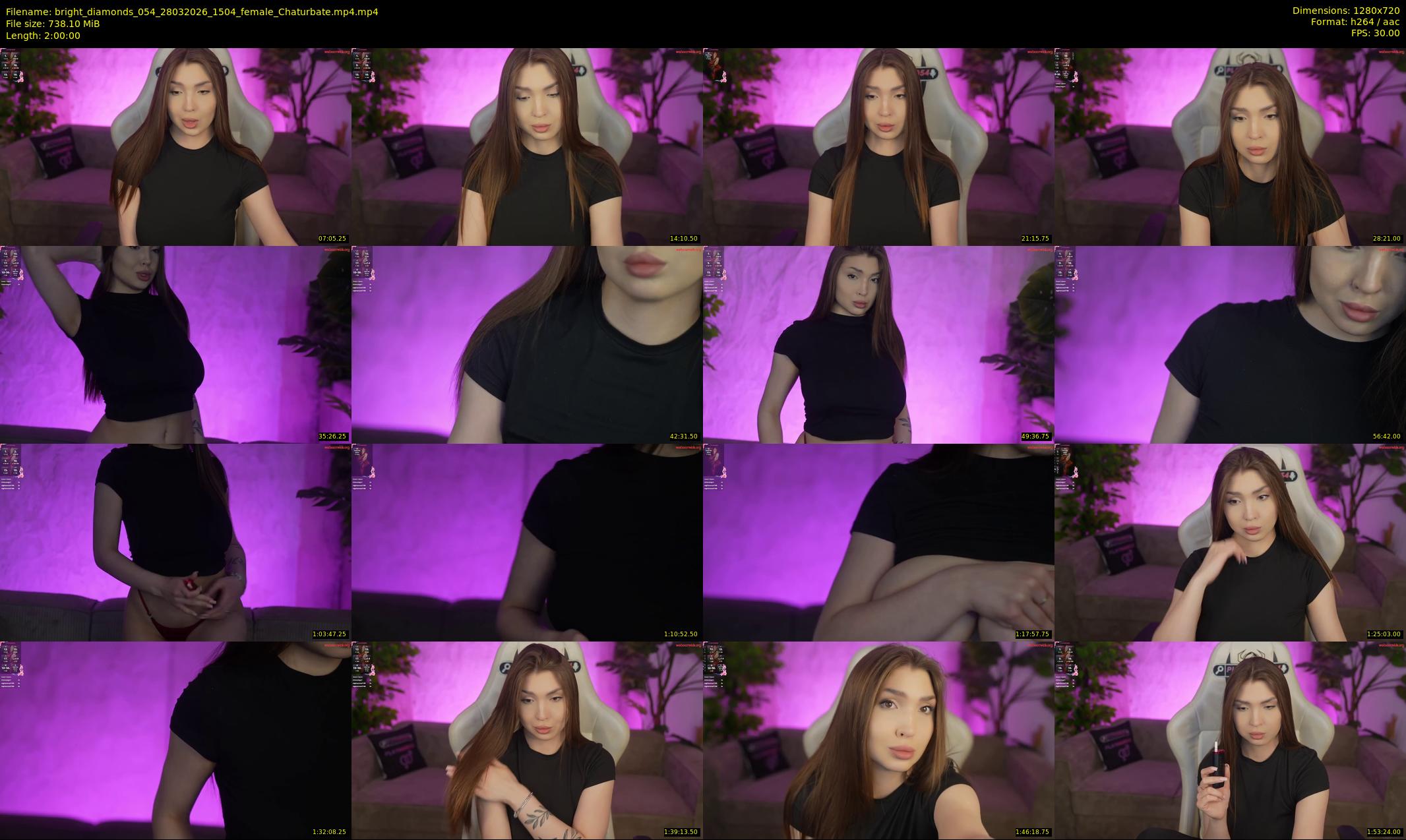 bright_diamonds_054 — 120 minute Chaturbate couple cam show recording, 720p, Mar 28, 2026