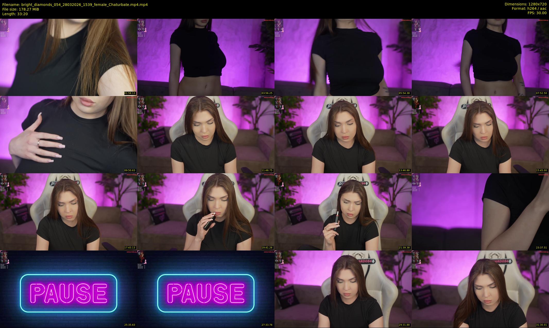 bright_diamonds_054 — 34 minute Chaturbate couple cam show recording, 720p, Mar 28, 2026