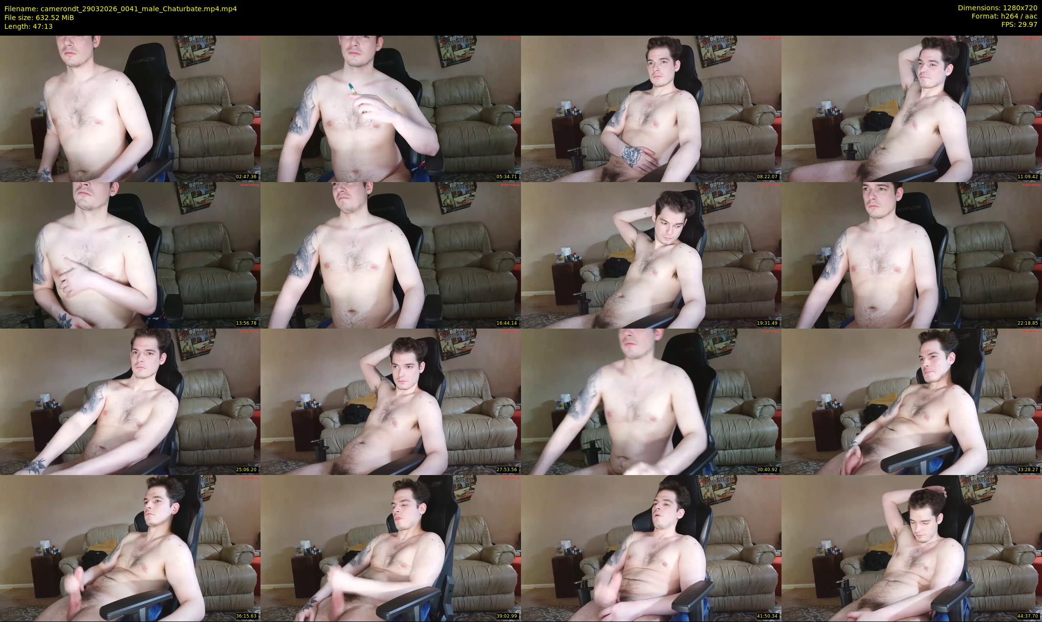 camerondt — 48 minute Chaturbate male cam show recording, 720p, Mar 29, 2026