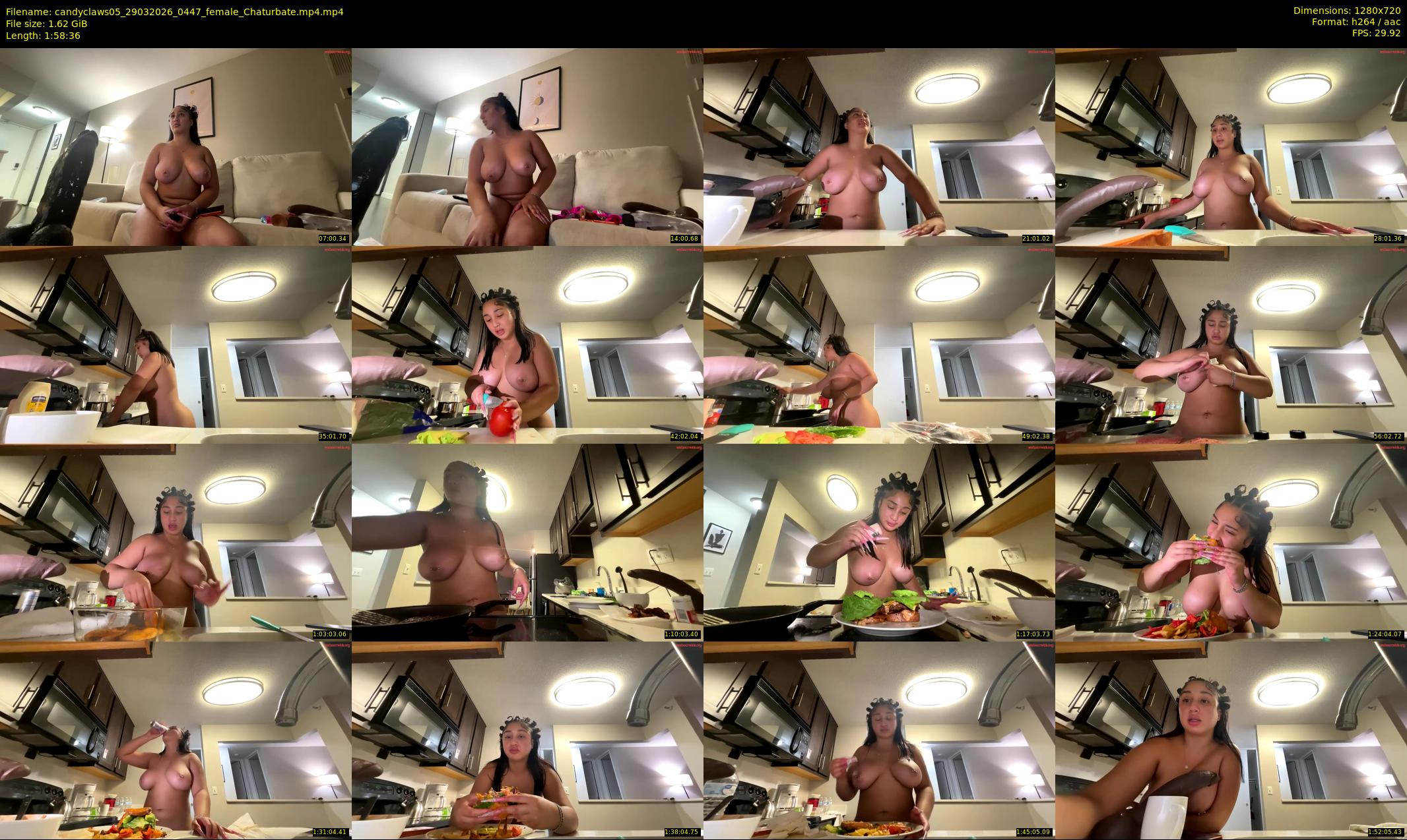 candyclaws05 — 119 minute Chaturbate female cam show recording, 720p, Mar 29, 2026
