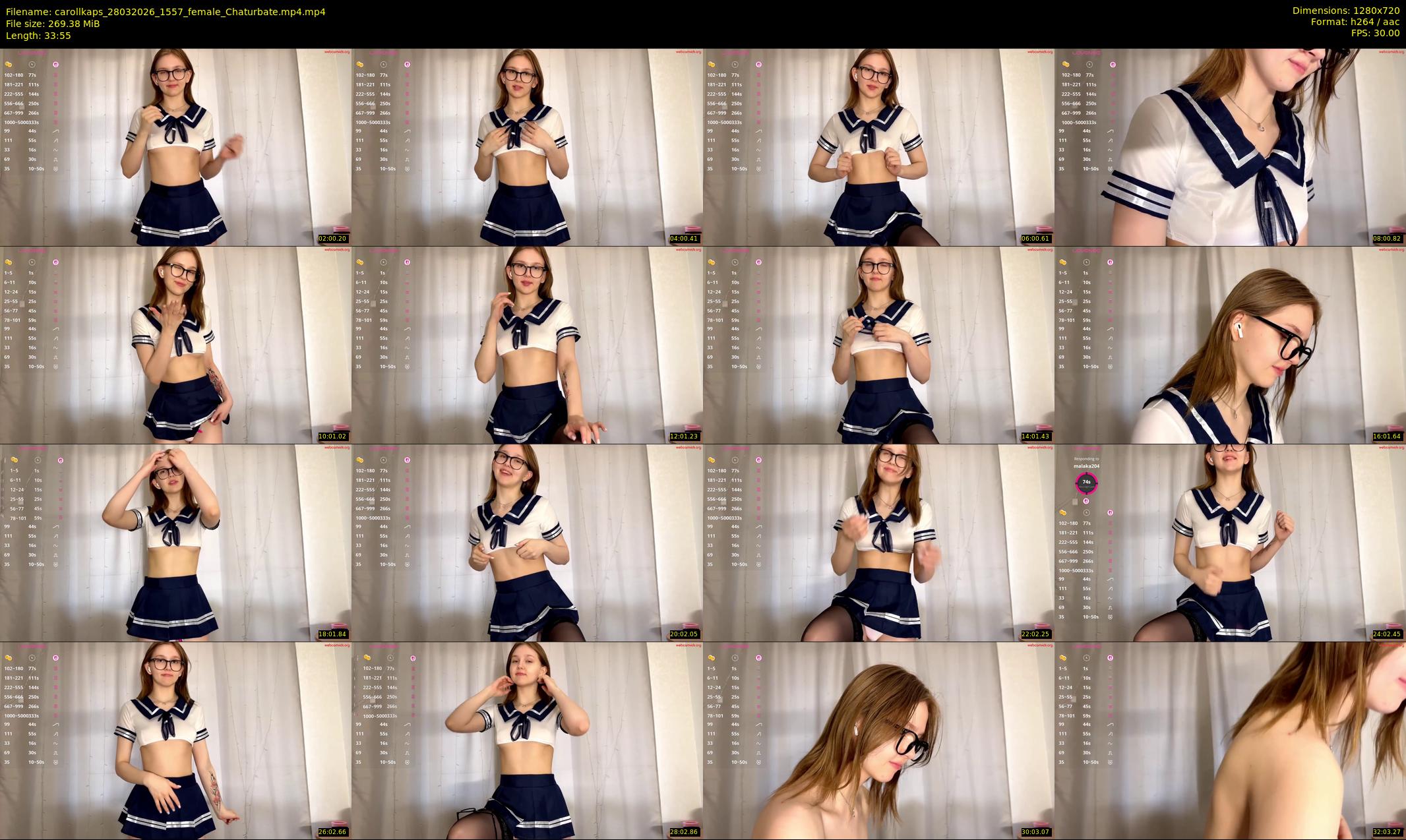 carollkaps — 34 minute Chaturbate female cam show recording, 720p, Mar 28, 2026