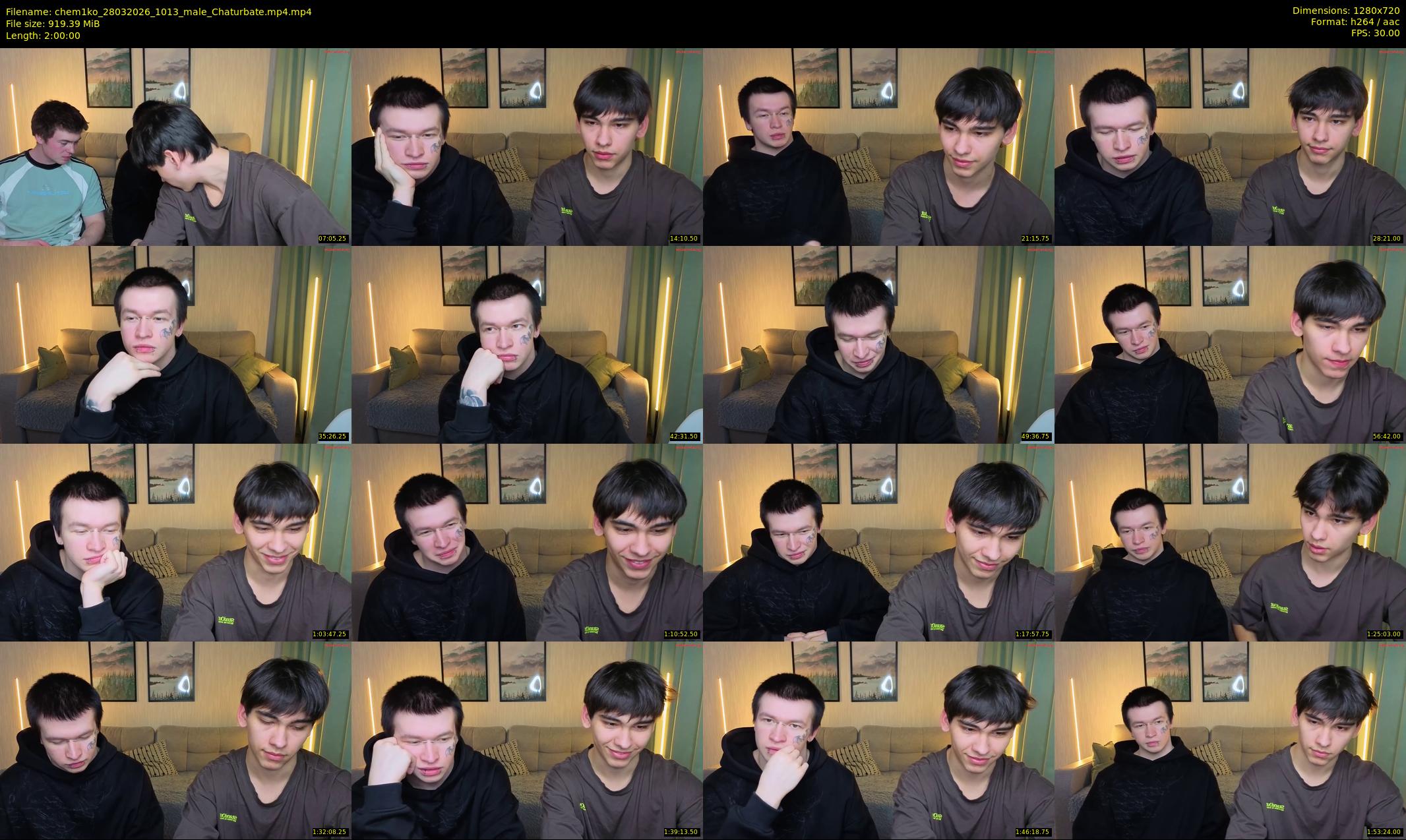 chem1ko — 120 minute Chaturbate male cam show recording, 720p, Mar 28, 2026