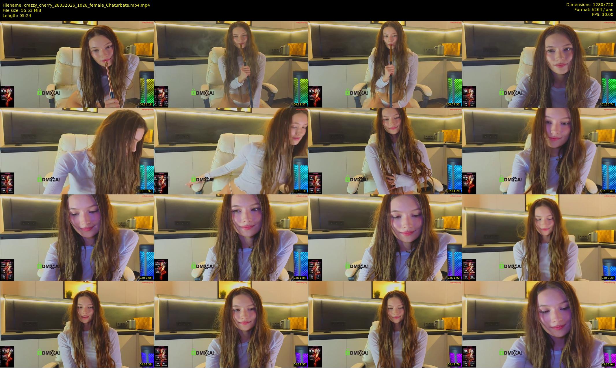 crazzy_cherry — 6 minute Chaturbate female cam show recording, 720p, Mar 28, 2026
