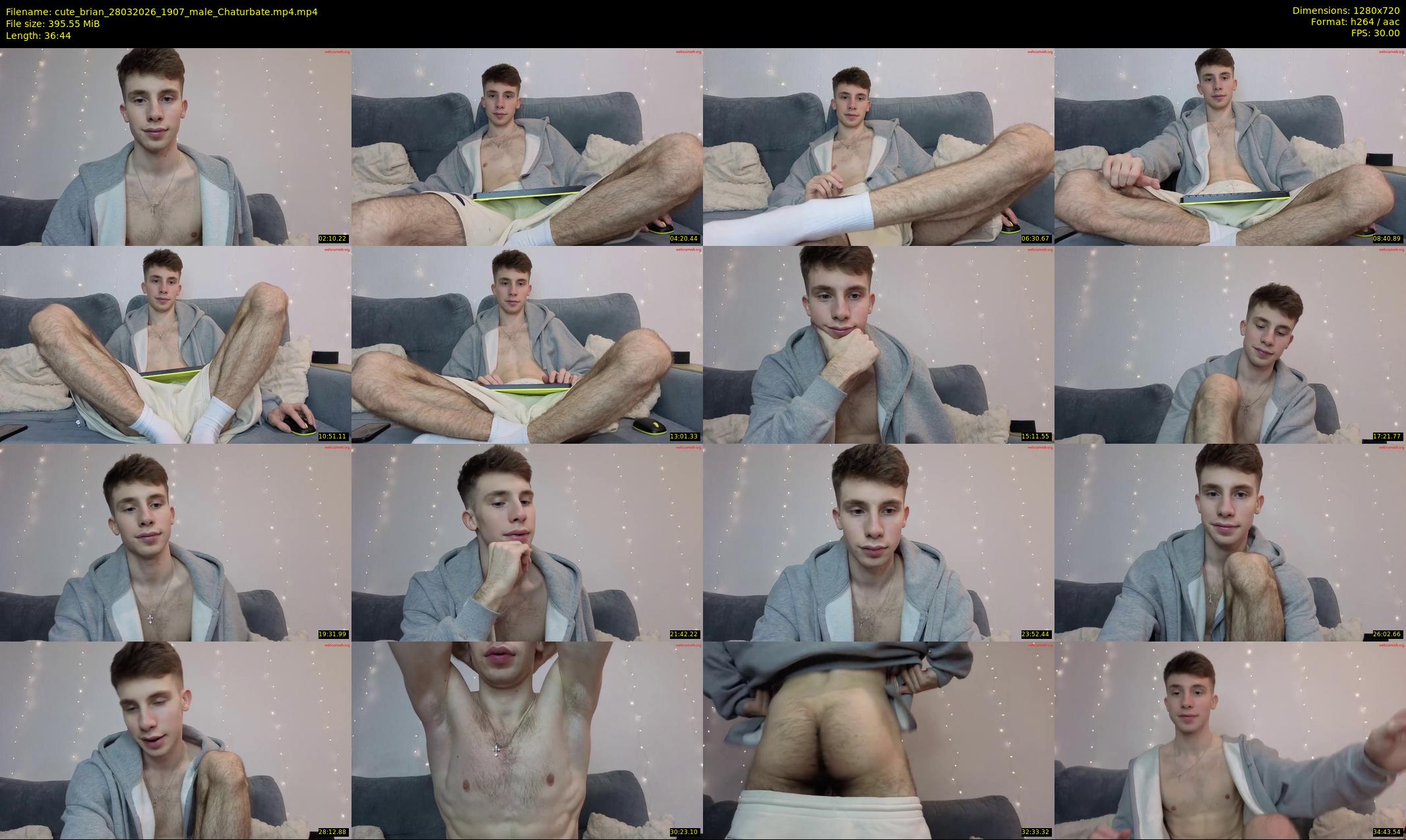 cute_brian — 37 minute Chaturbate male cam show recording, 720p, Mar 28, 2026