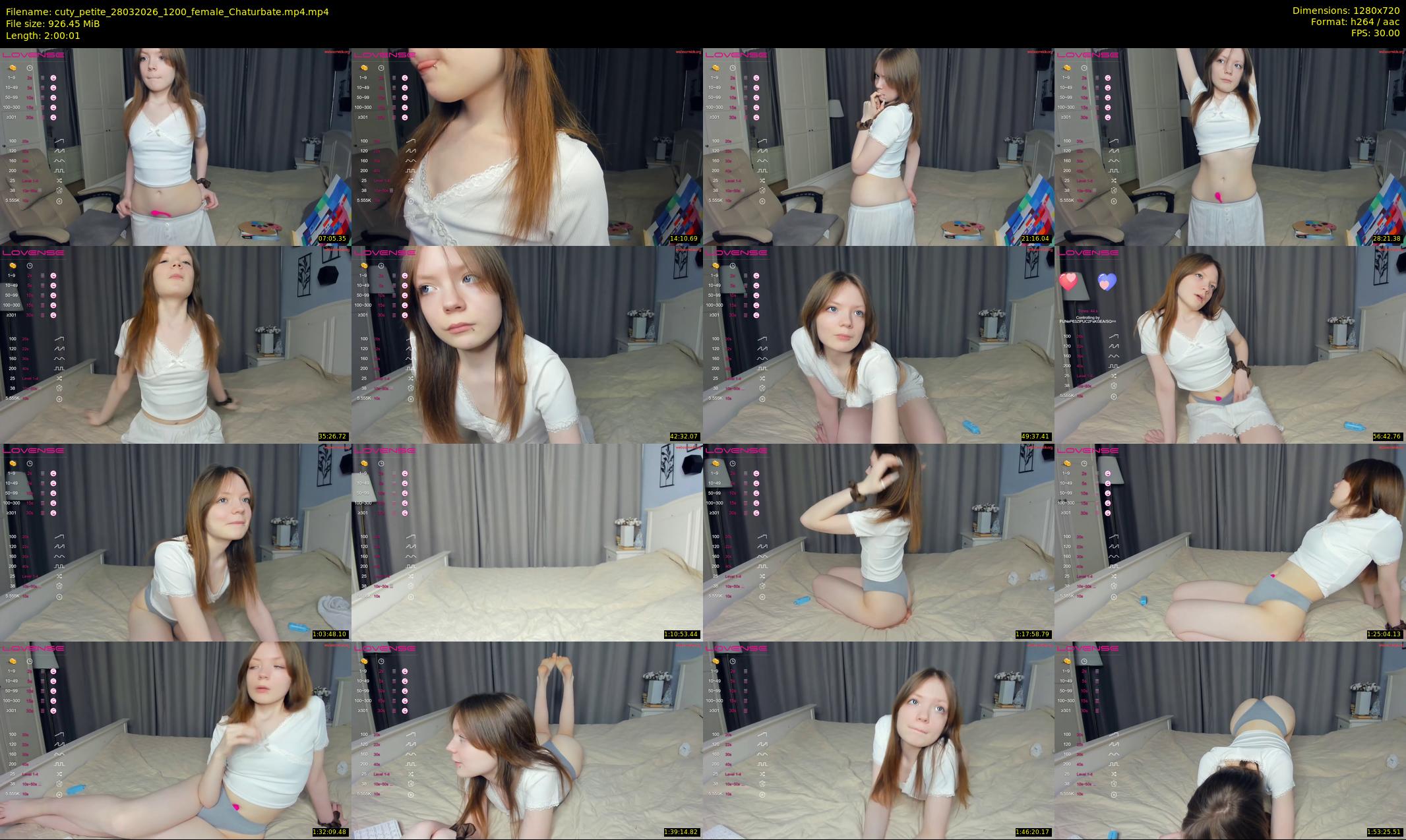cuty_petite — 121 minute Chaturbate female cam show recording, 720p, Mar 28, 2026