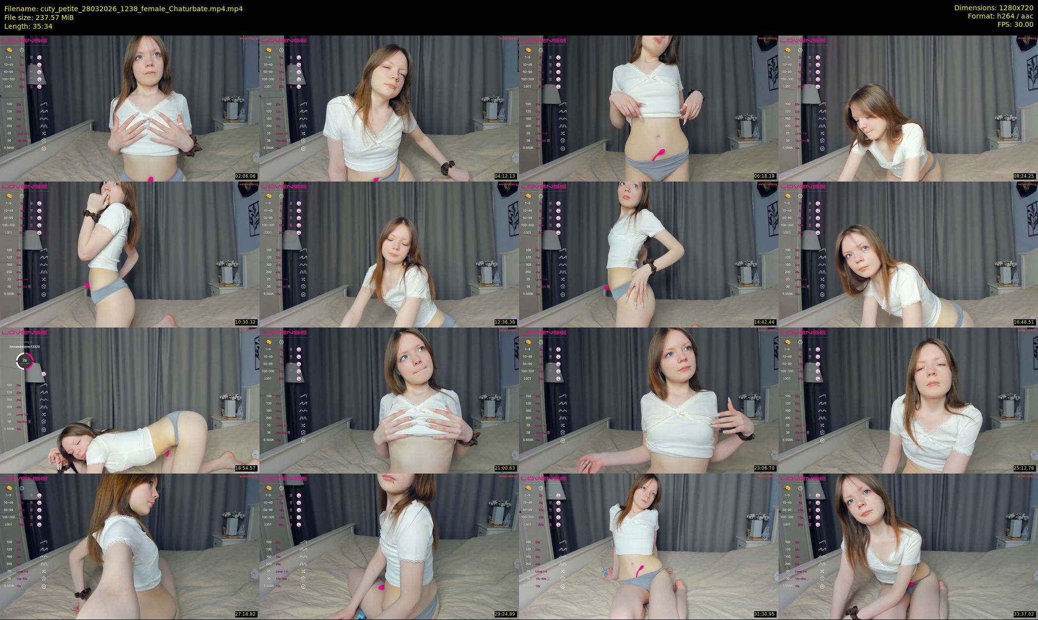cuty_petite — 36 minute Chaturbate female cam show recording, 720p, Mar 28, 2026